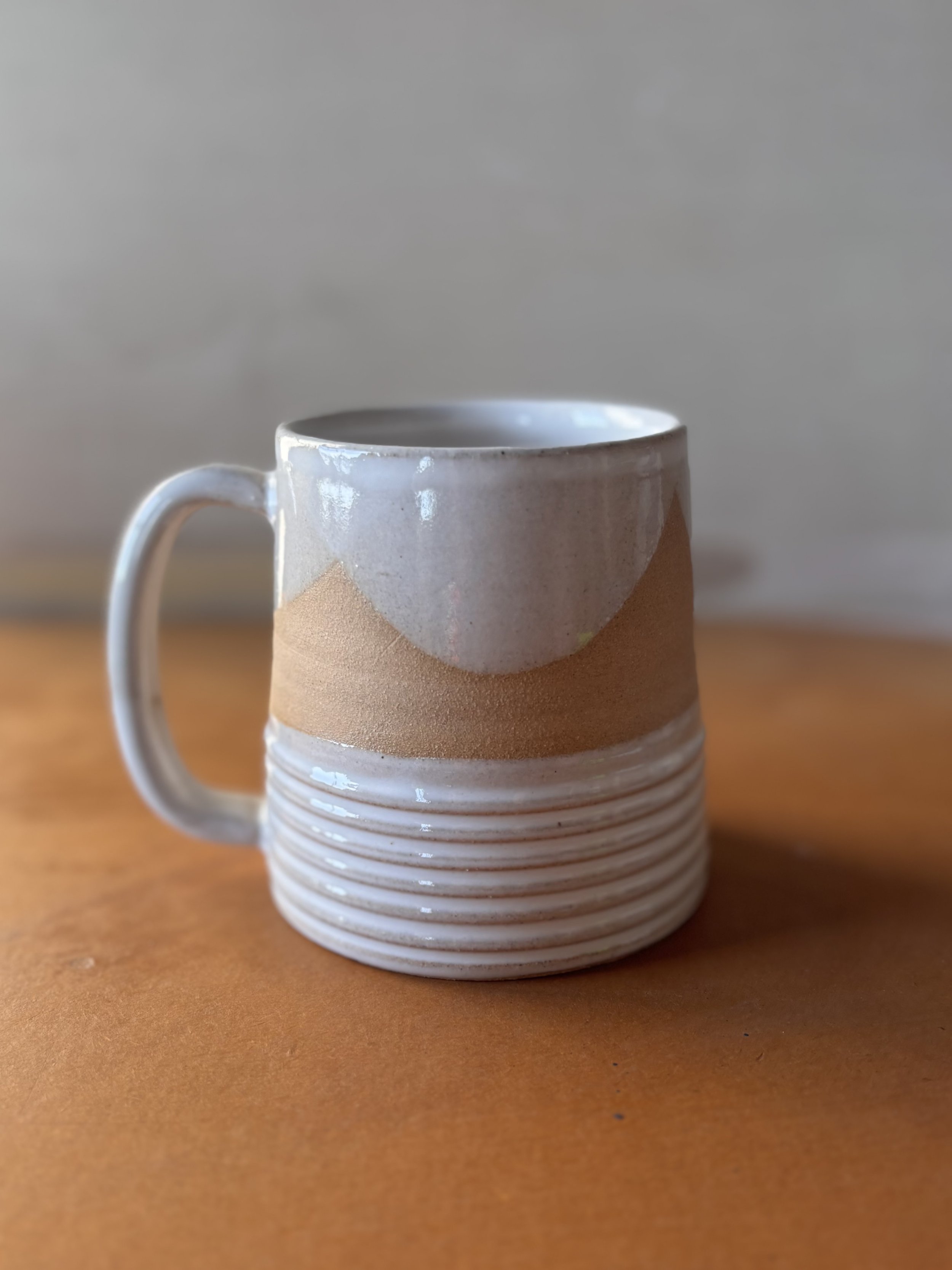 Earth Lines Mug in Drift (White)