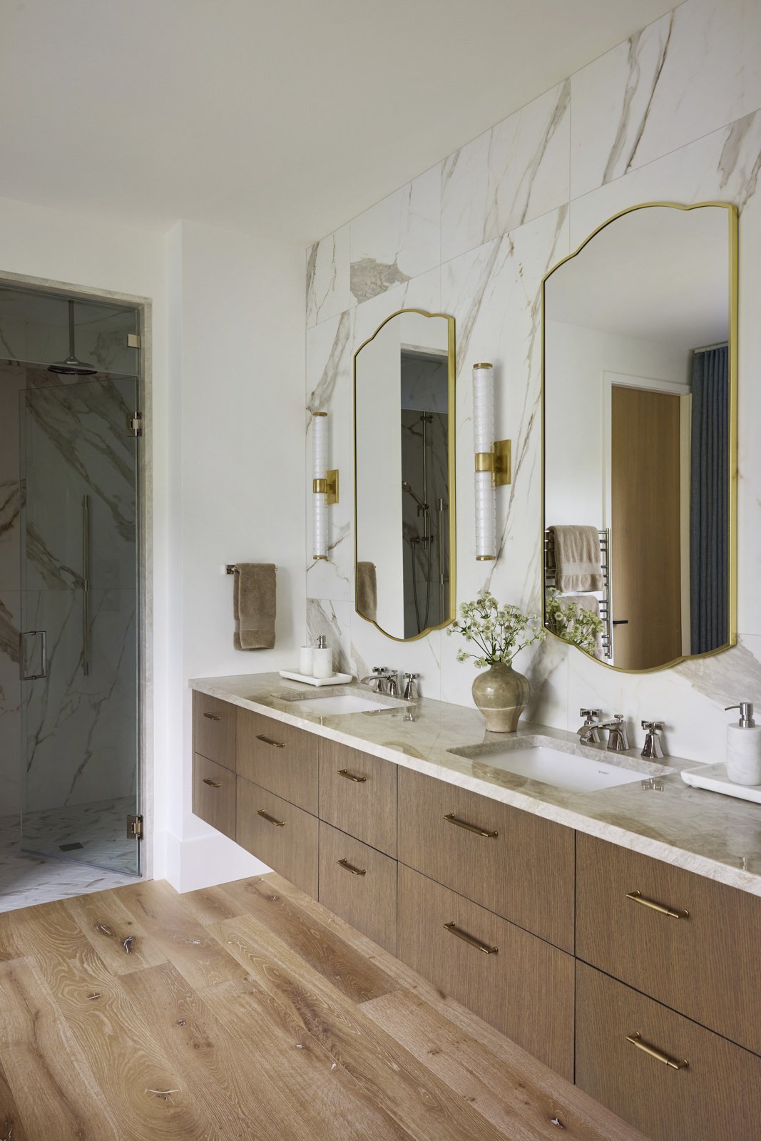 bespoke bathroom vanity and layout by nyla free designs inc