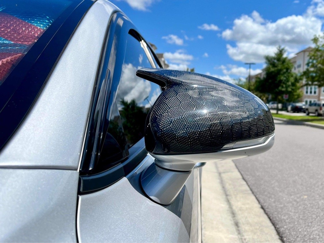 Kia Stinger M-Style Mirror Caps — Carbon Fiber Goodies