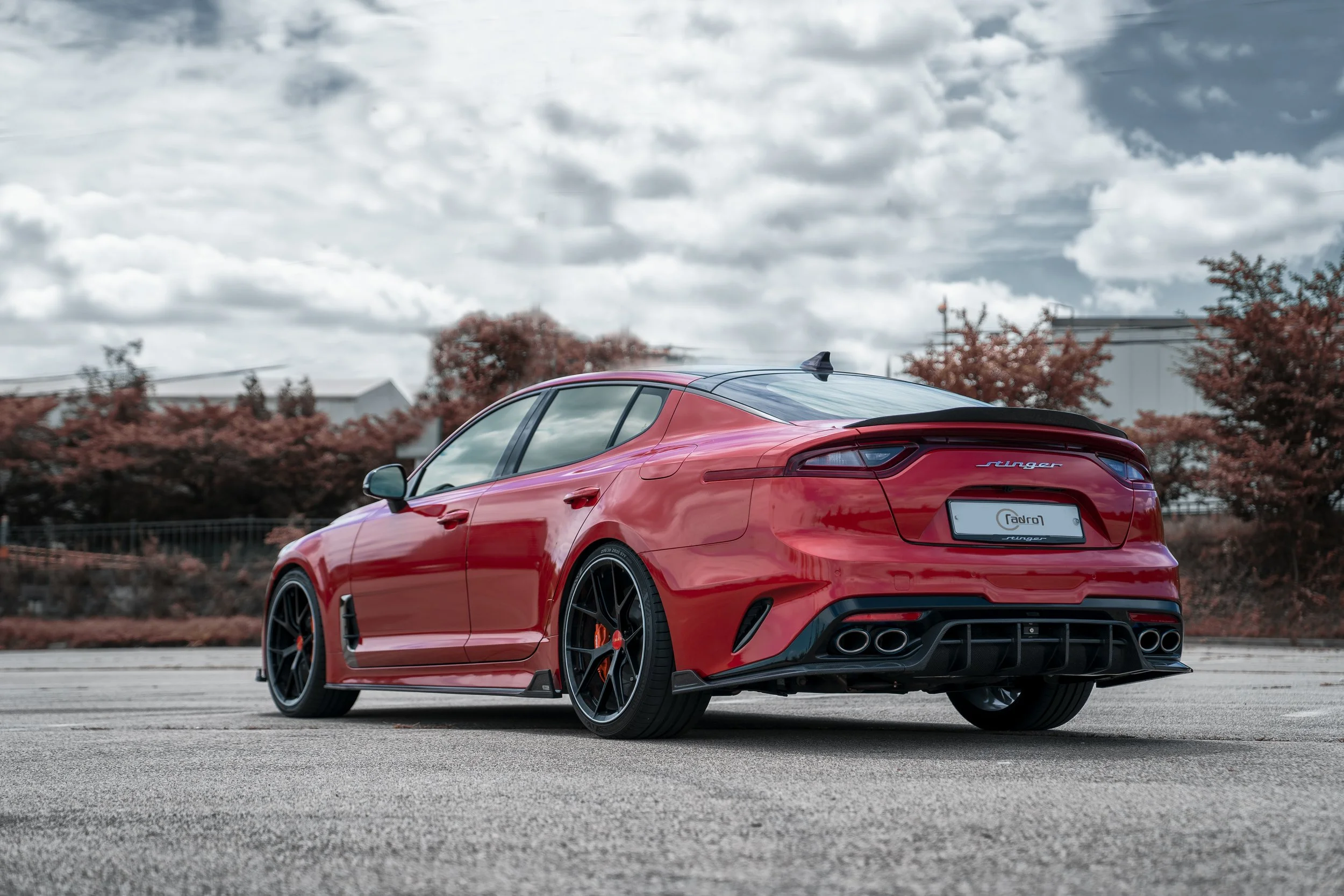 KIA STINGER CARBON FIBER REAR DIFFUSER V2 — Carbon Fiber Goodies
