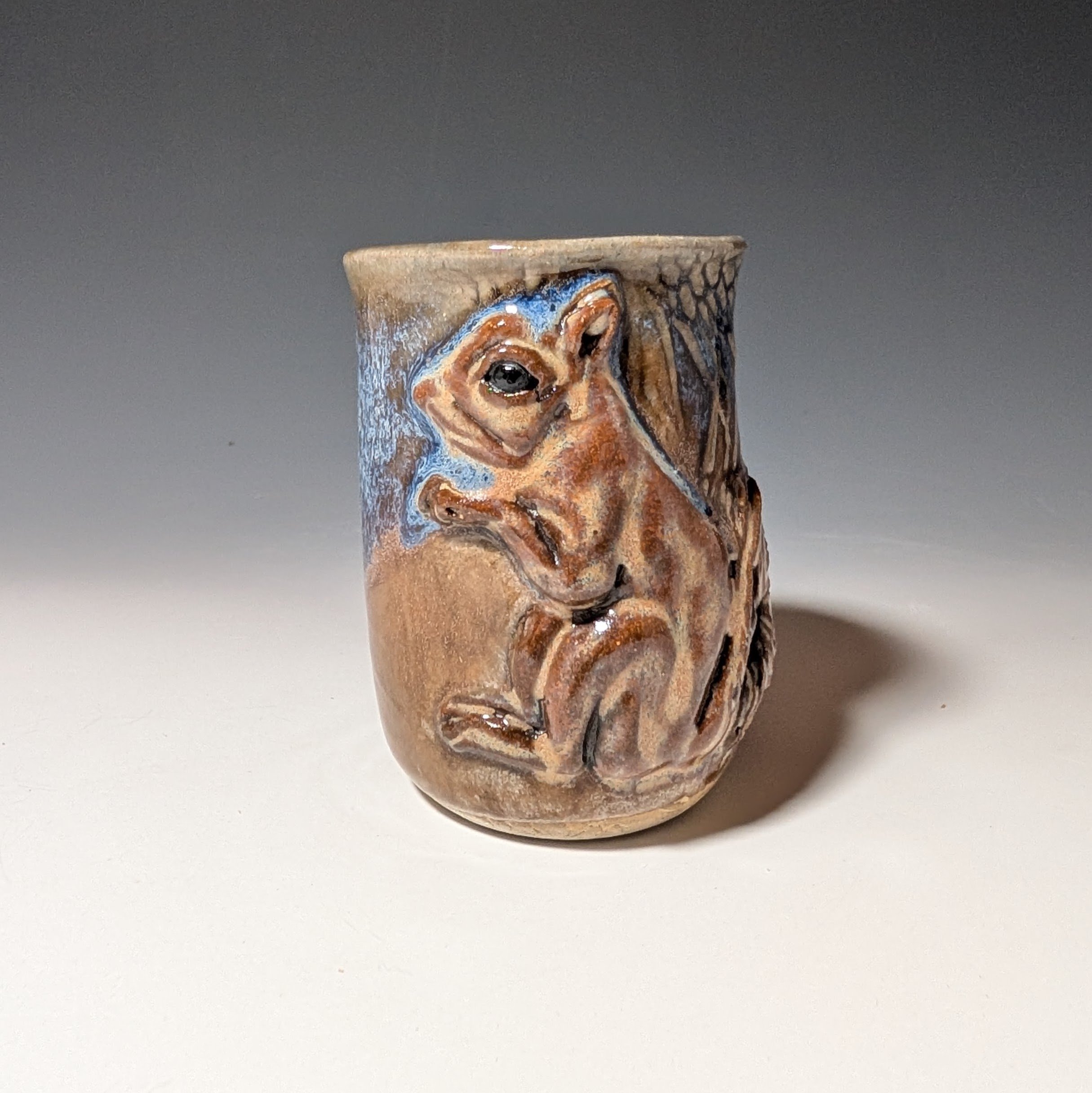 Espresso cup, 3 fluid ounces, with squirrel