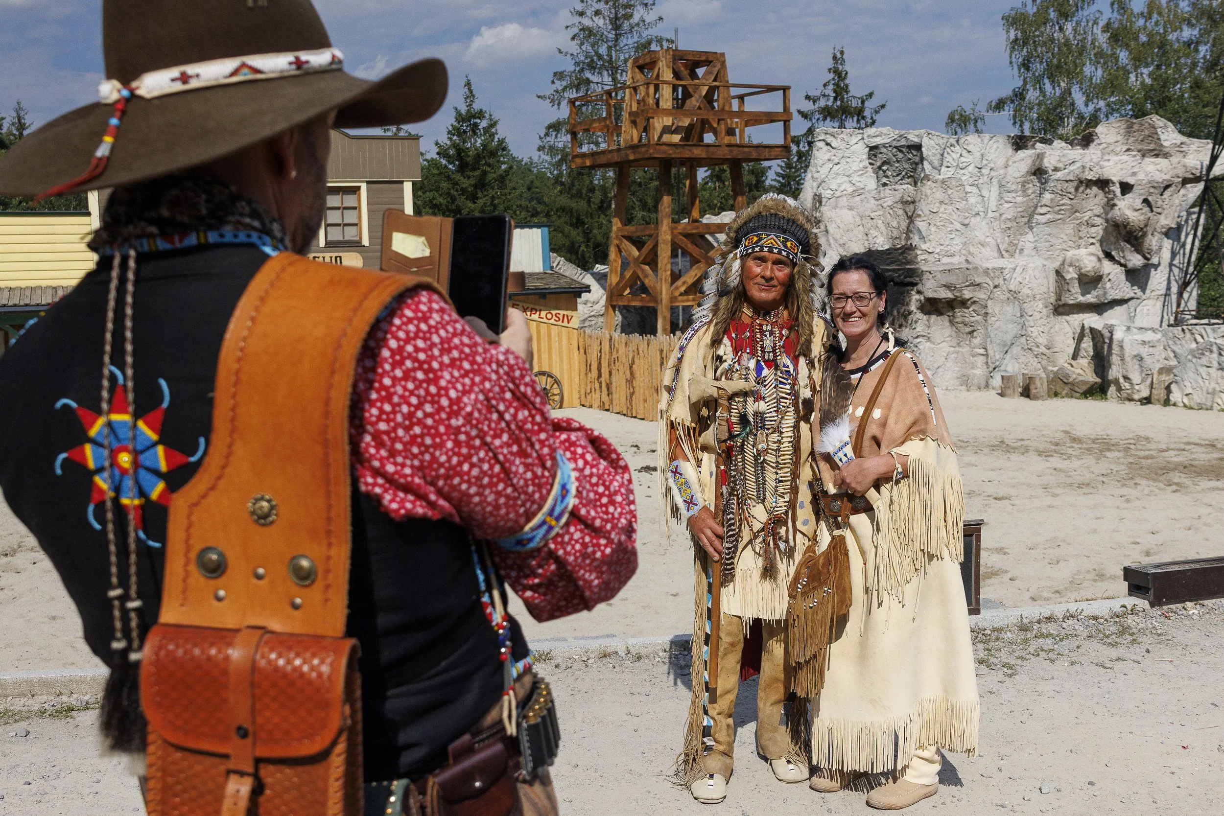 Where is the line between cultural appreciation and cultural appropriation?

Through years of research and travel across Germany, Thibodeaux conducted interviews with more than 25 museum curators, scholars, tribal leaders, and German Indian hobbyists