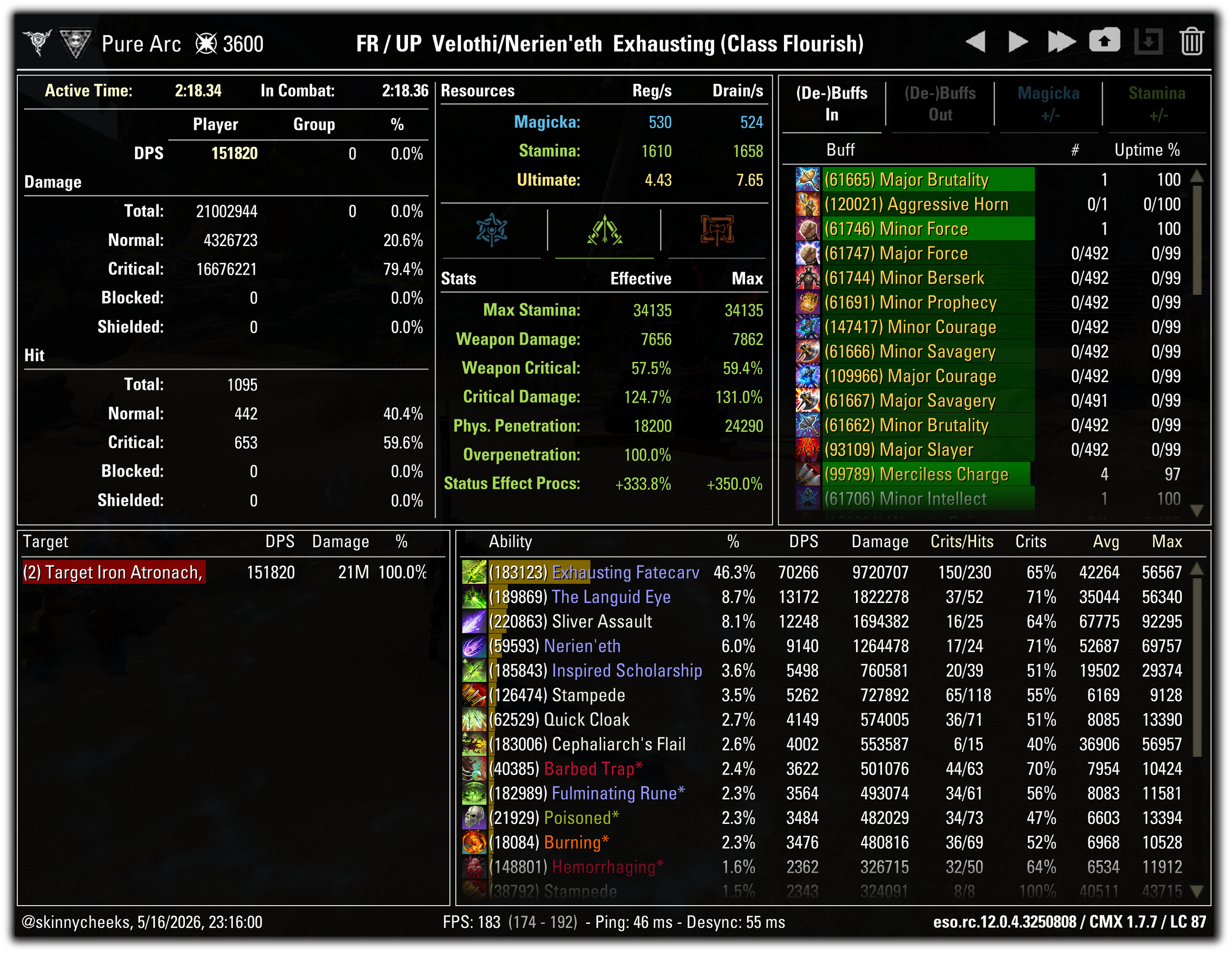 Exhausting Morph | Fate Realigned + Unbound Potential | 4pc Highland + Nerien'eth