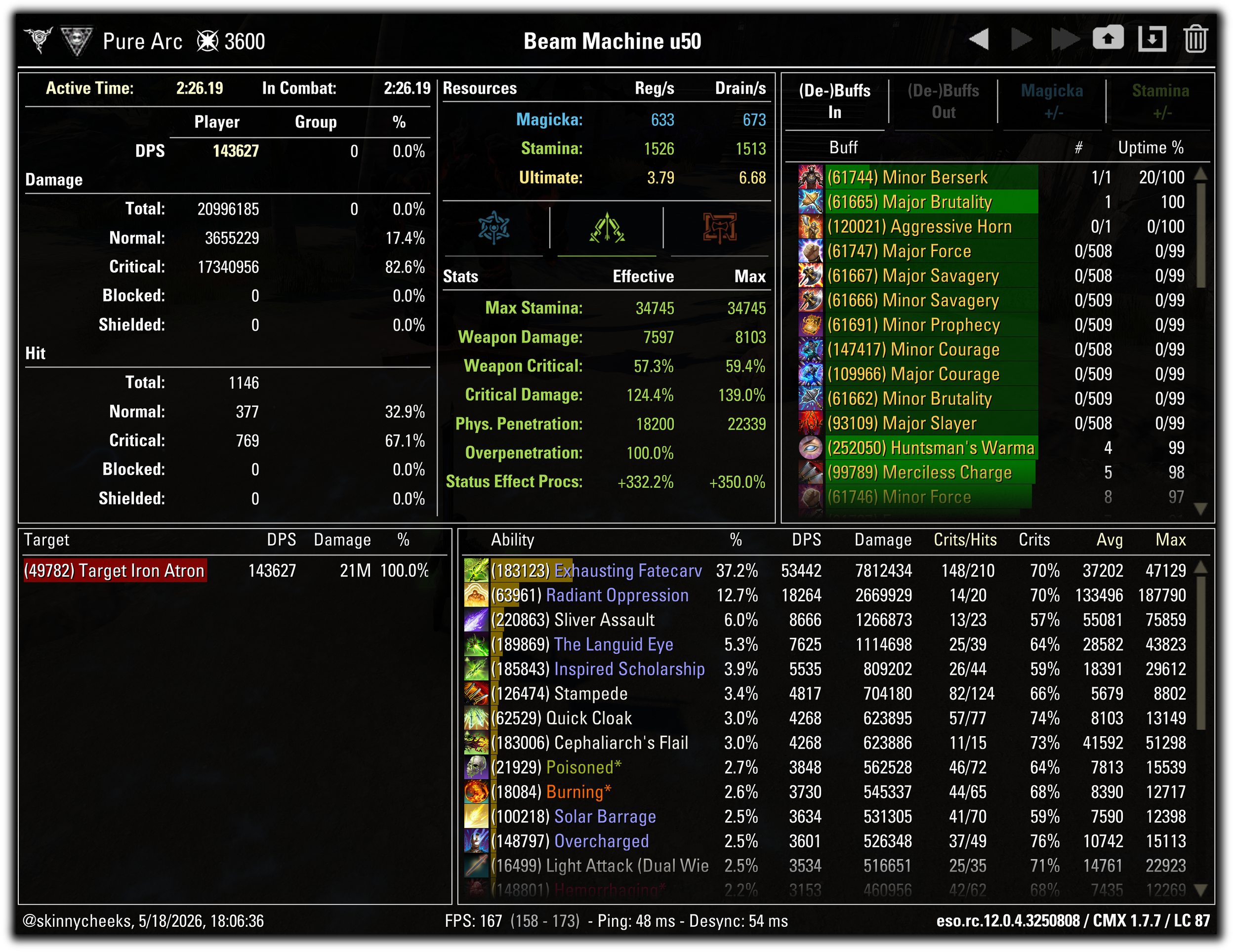 Exhausting Morph | Dawn's Wrath + Assassination (Beam Machine) | Huntsman + Spattering + Null Arca