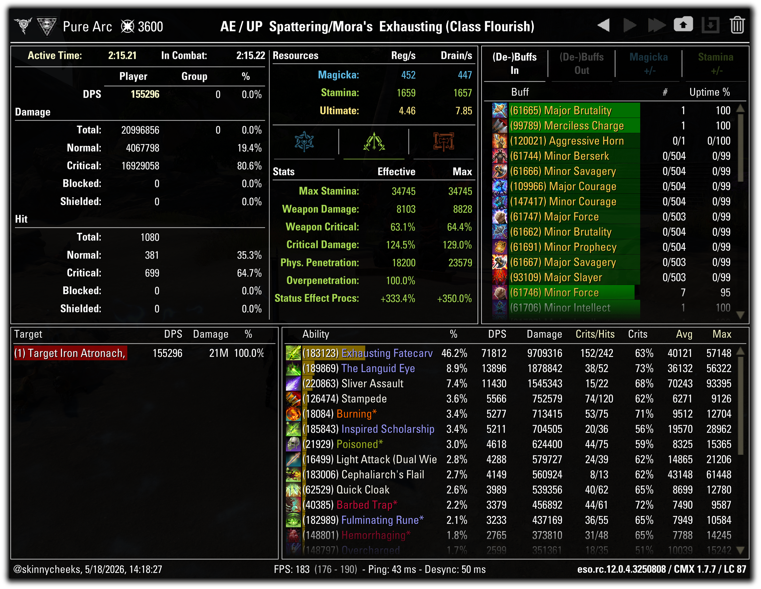 Exhausting Morph | Abyssal Emergence + Unbound Potential | Spattering Disjunction