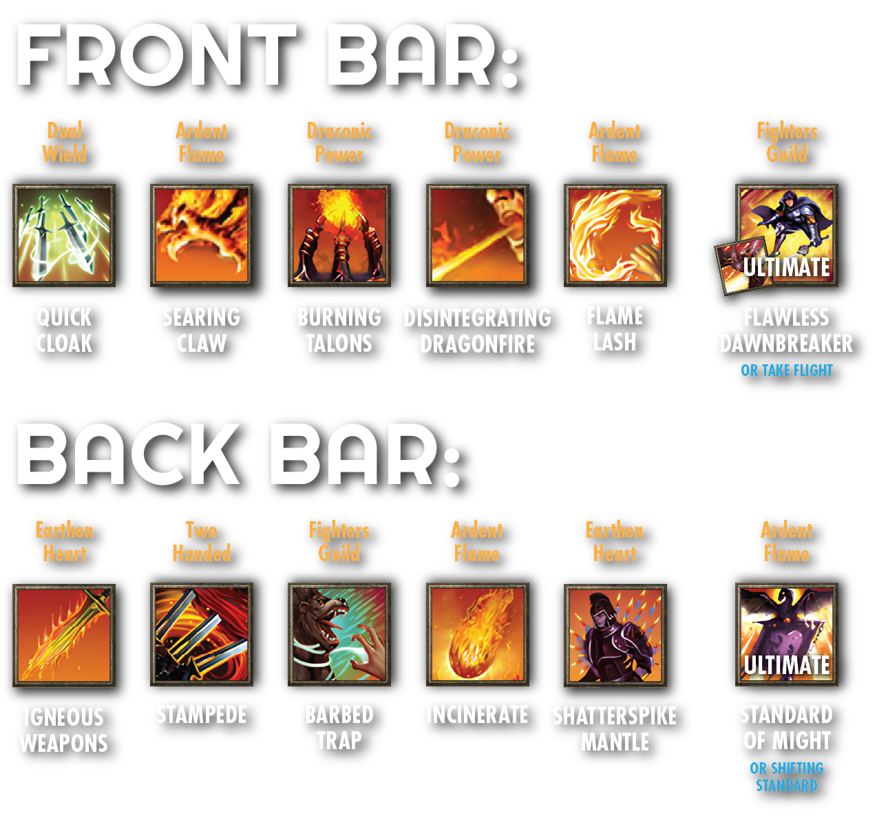 Safer/Easier Setup with Quick Cloak - Slot Traveling Knife with Off-Balance if none is provided (Can drop Disintegrating Dragonfire)