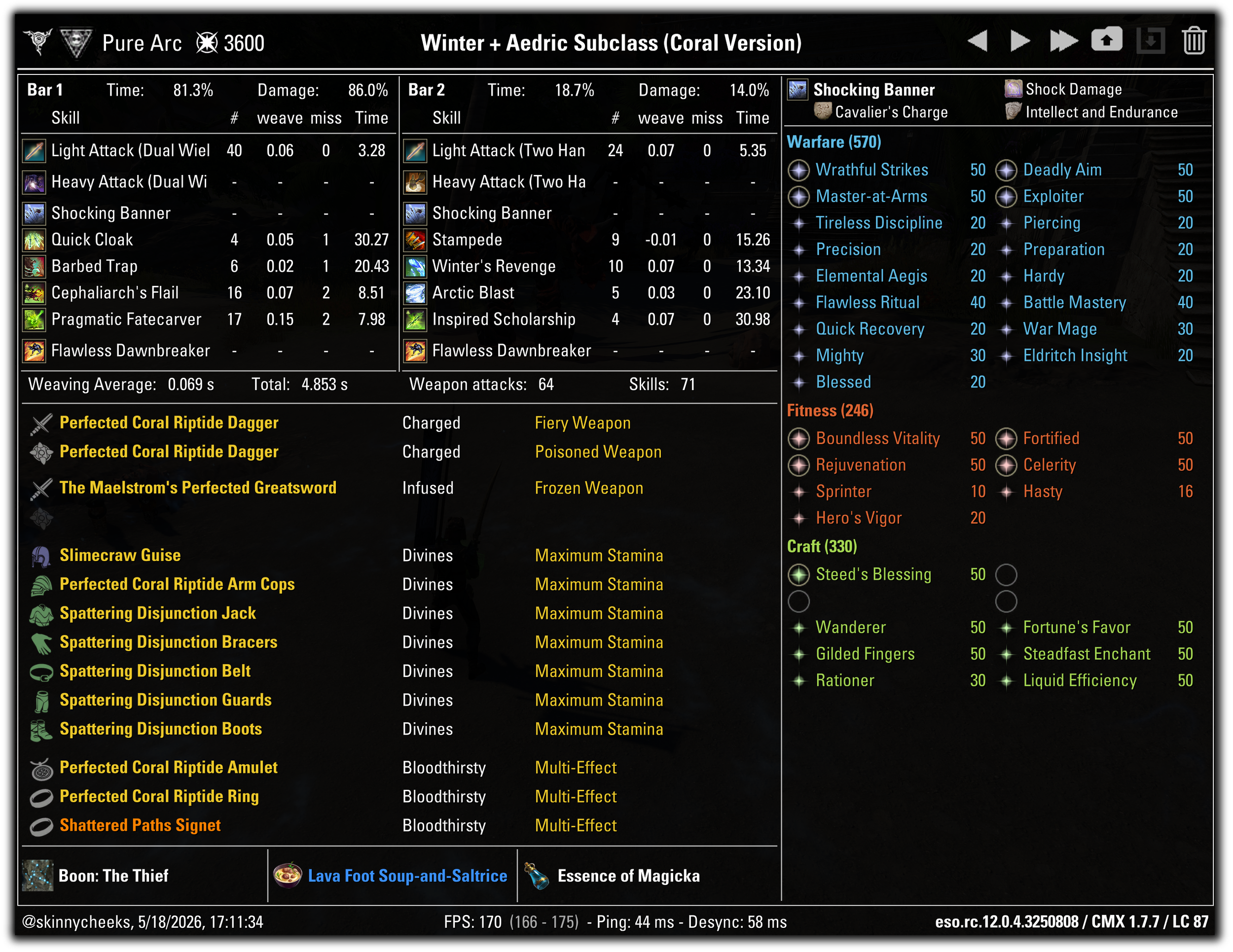 Pragmatic Morph | Winter's + Assassination | Signet + Spattering + Coral Riptide