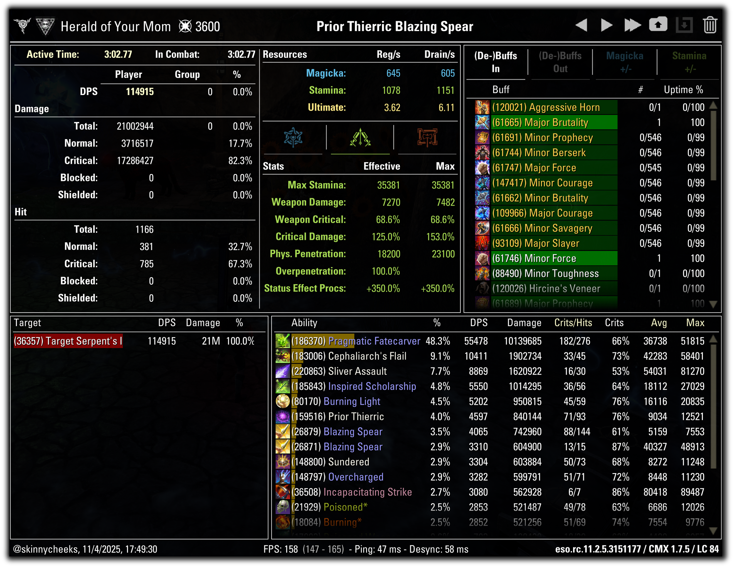 Velothi w/ Prior Thierric (Blazing Spear)