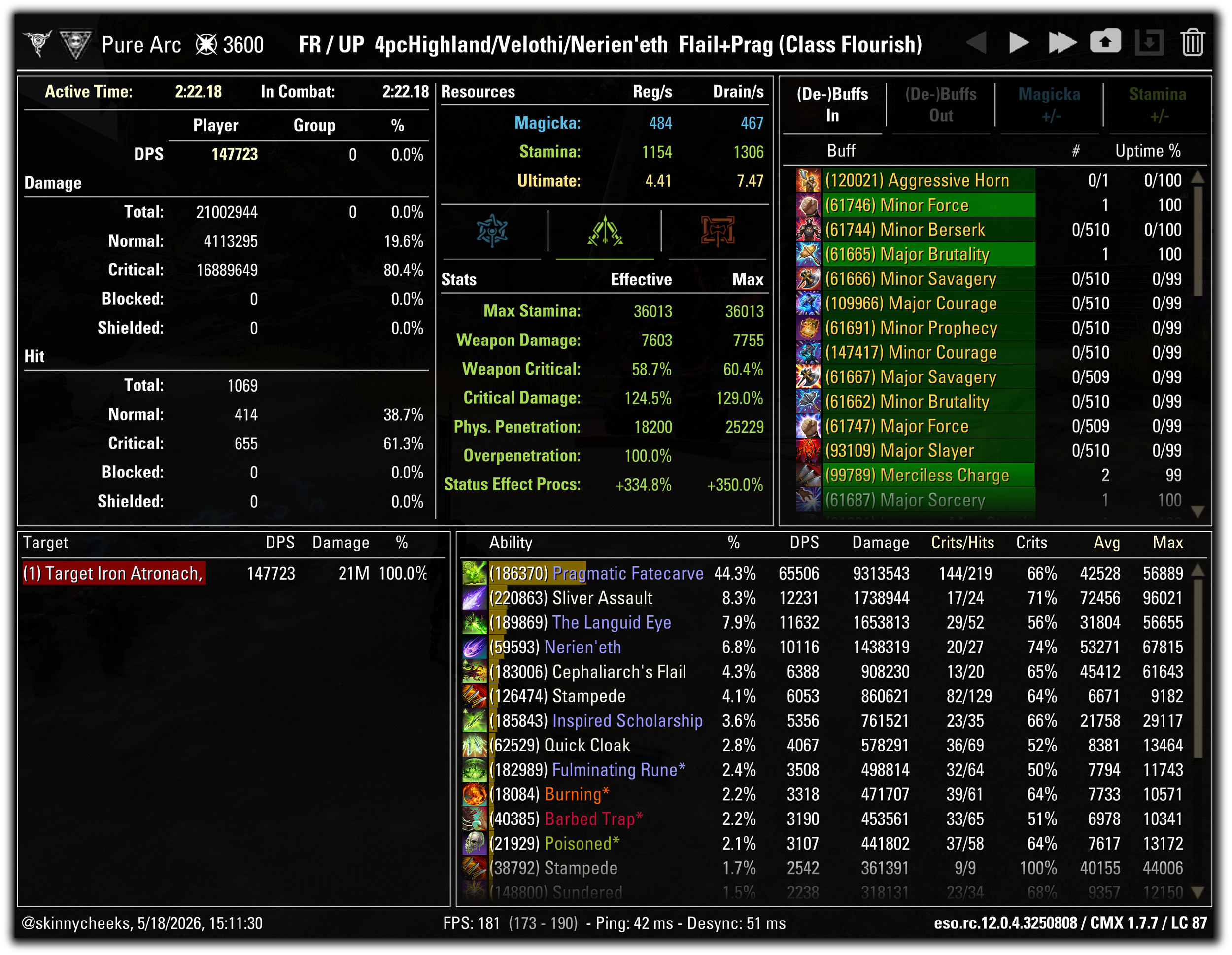 Pragmatic Morph | Fate Realigned + Unbound Potential | 4pc Highland + Nerien'eth
