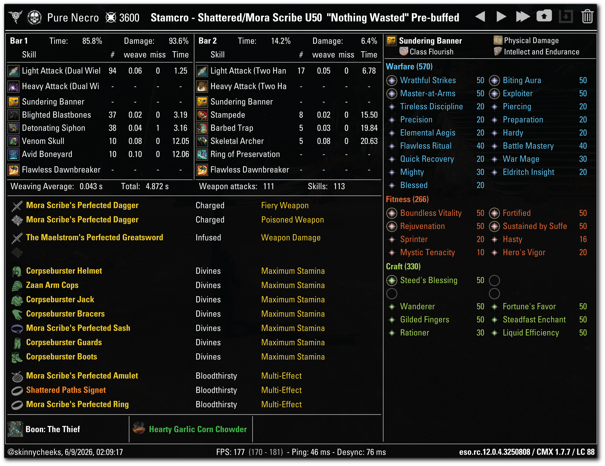 Standard 2-Bar Setup with Mora Scribe instead of Null Arca