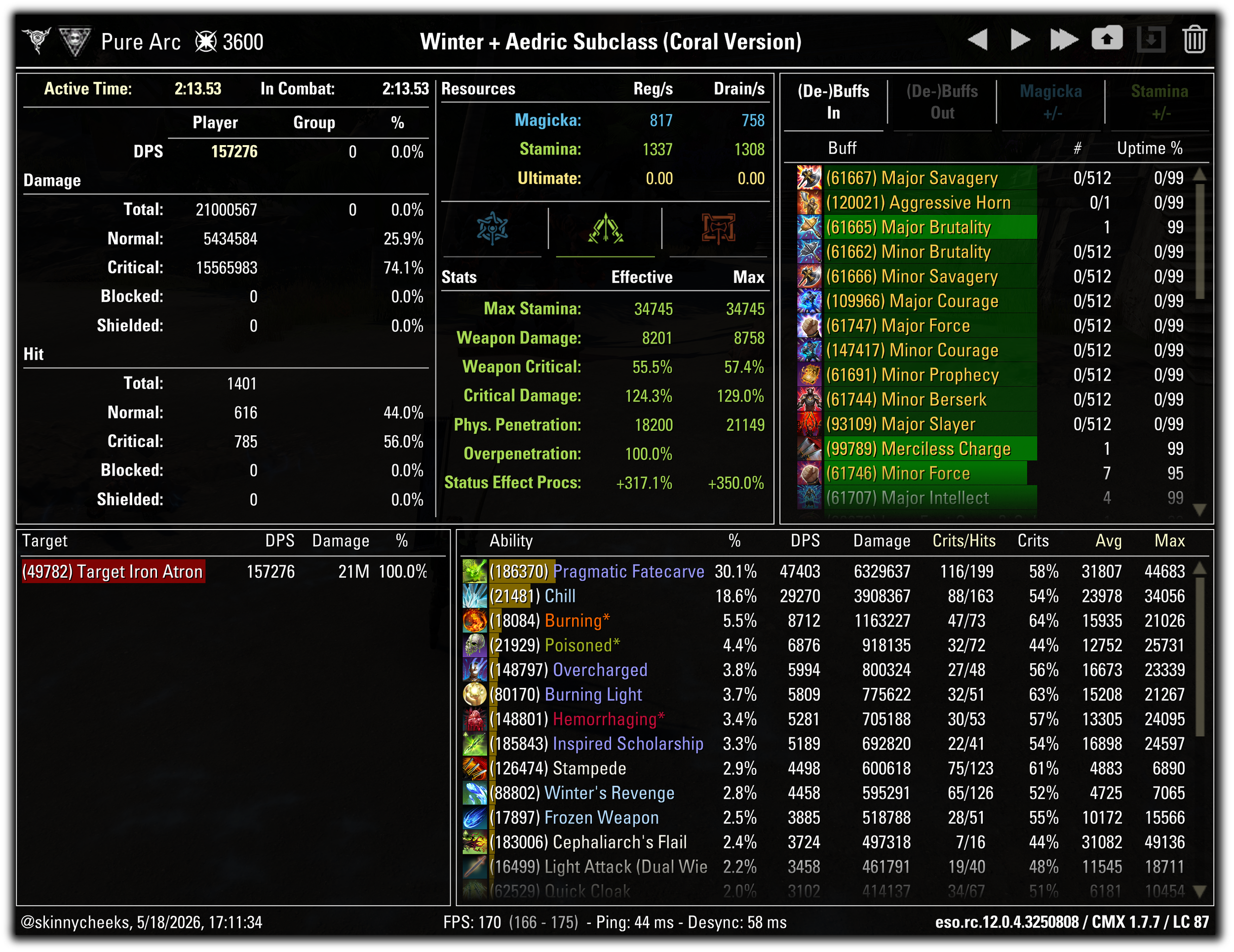 Pragmatic Morph | Winter's + Assassination | Signet + Spattering + Coral Riptide