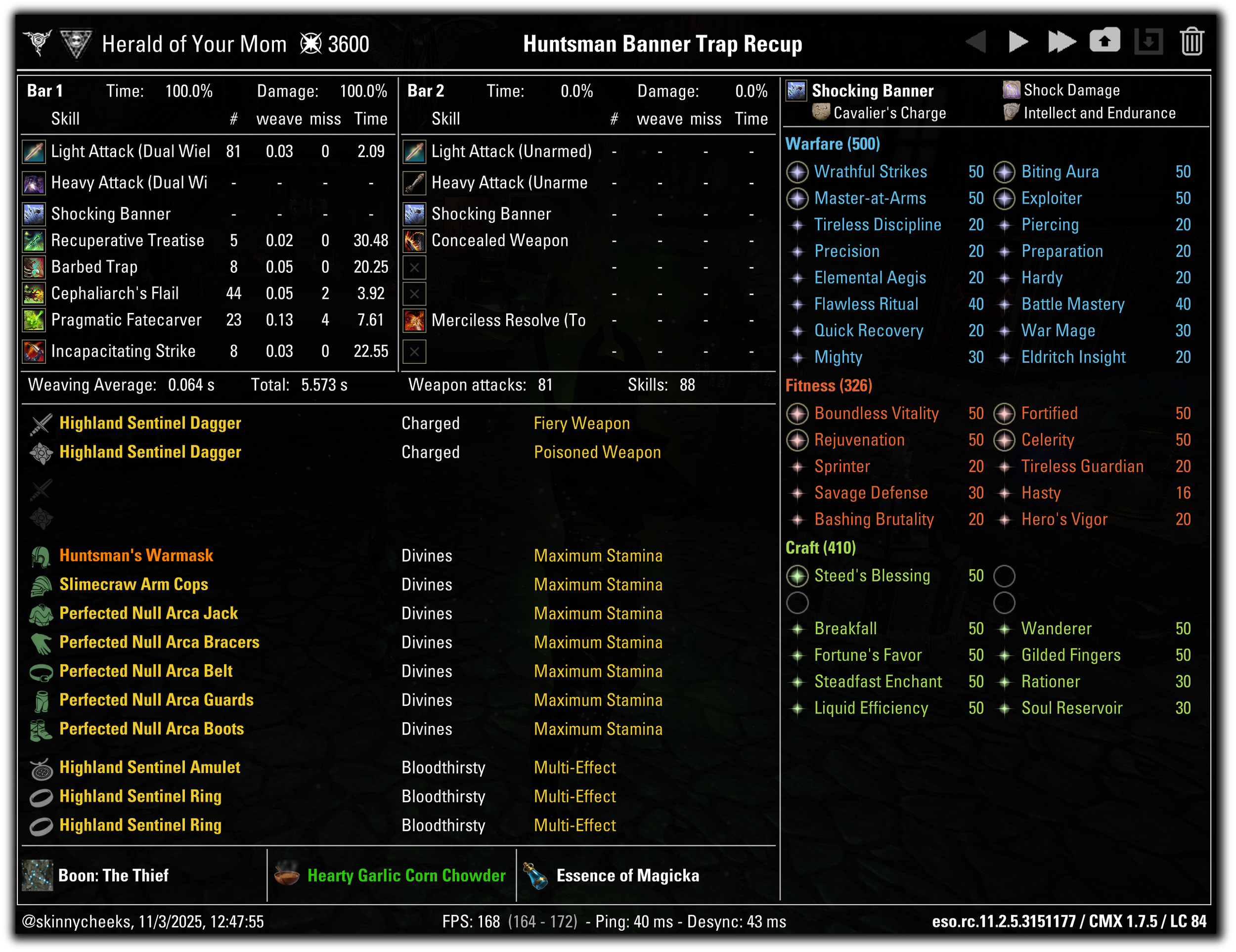 Huntsman's Warmask (Barbed Trap) - Slightly higher than Velothi but I don't think worth the downsides for most situations