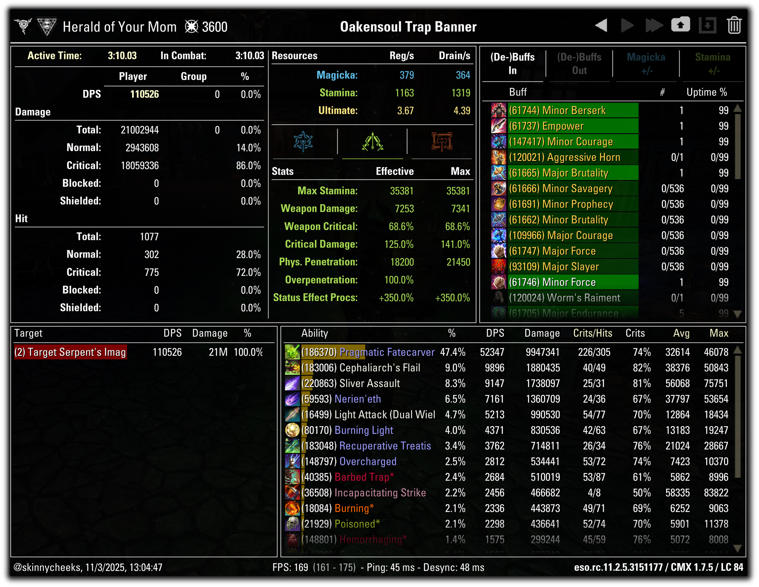 Oakensoul w/ 4pc Highland (Barbed Trap)