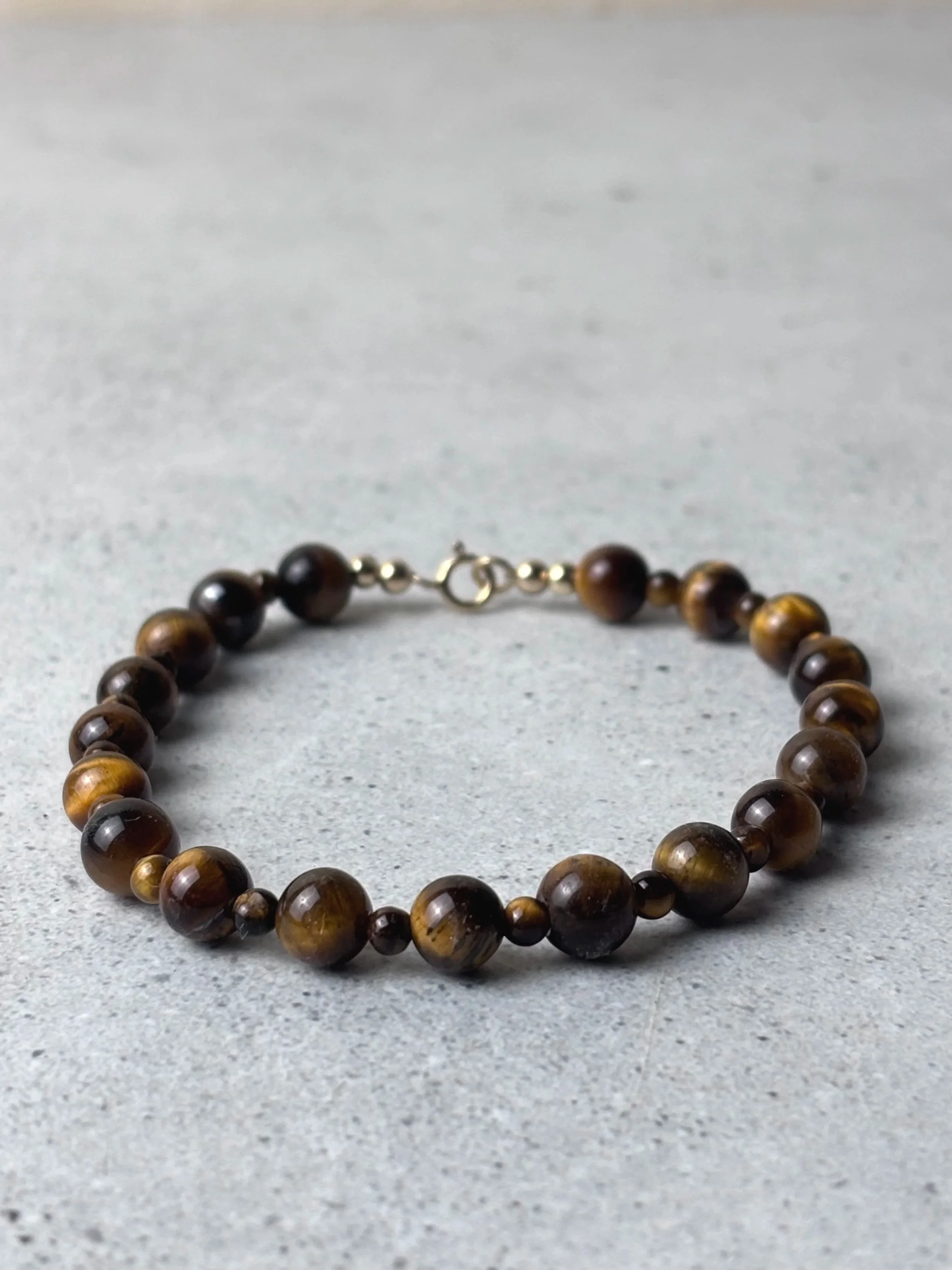 Artisan tiger eye fine bracelet