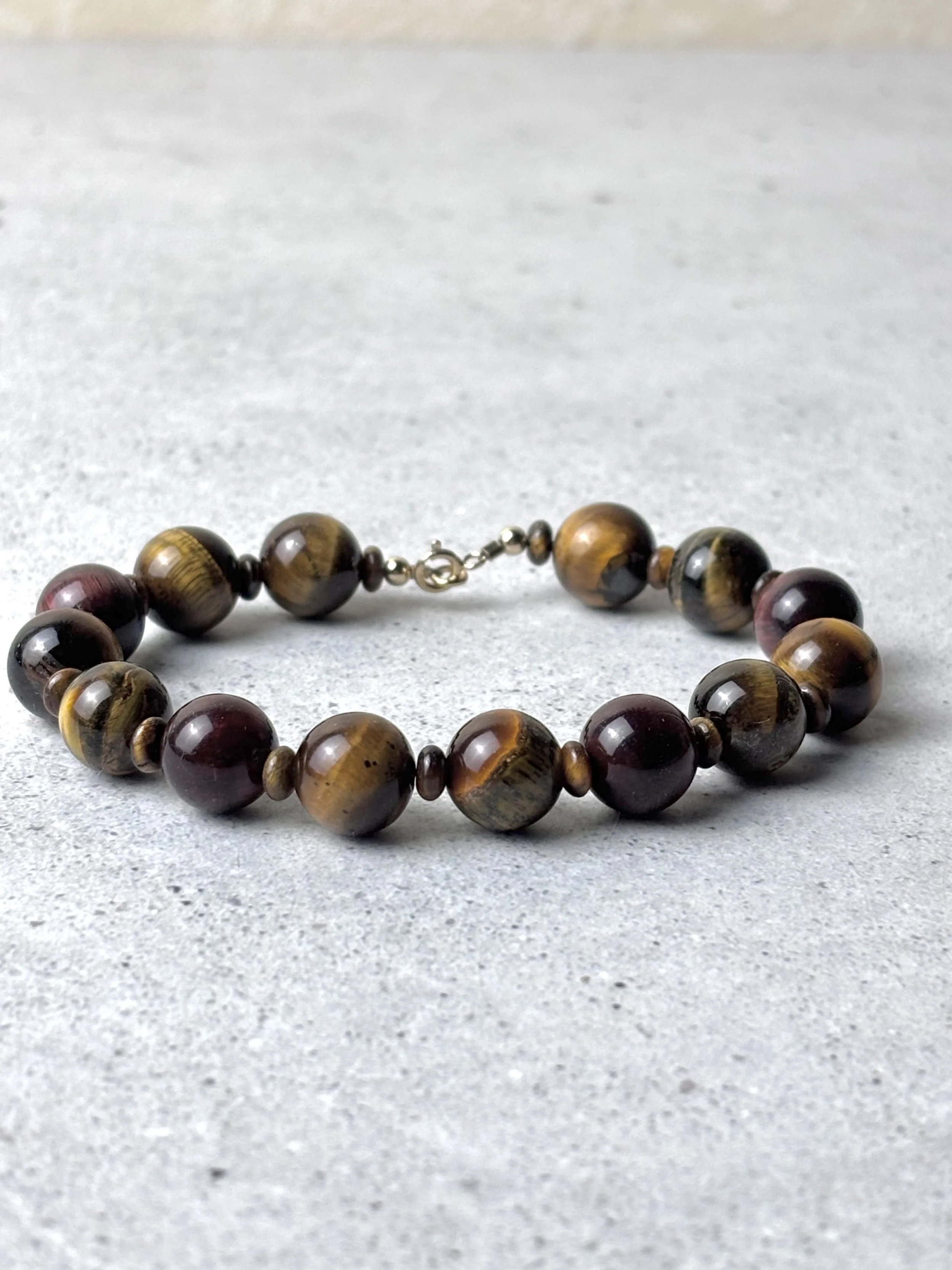 Artisan tiger eye bold bracelet
