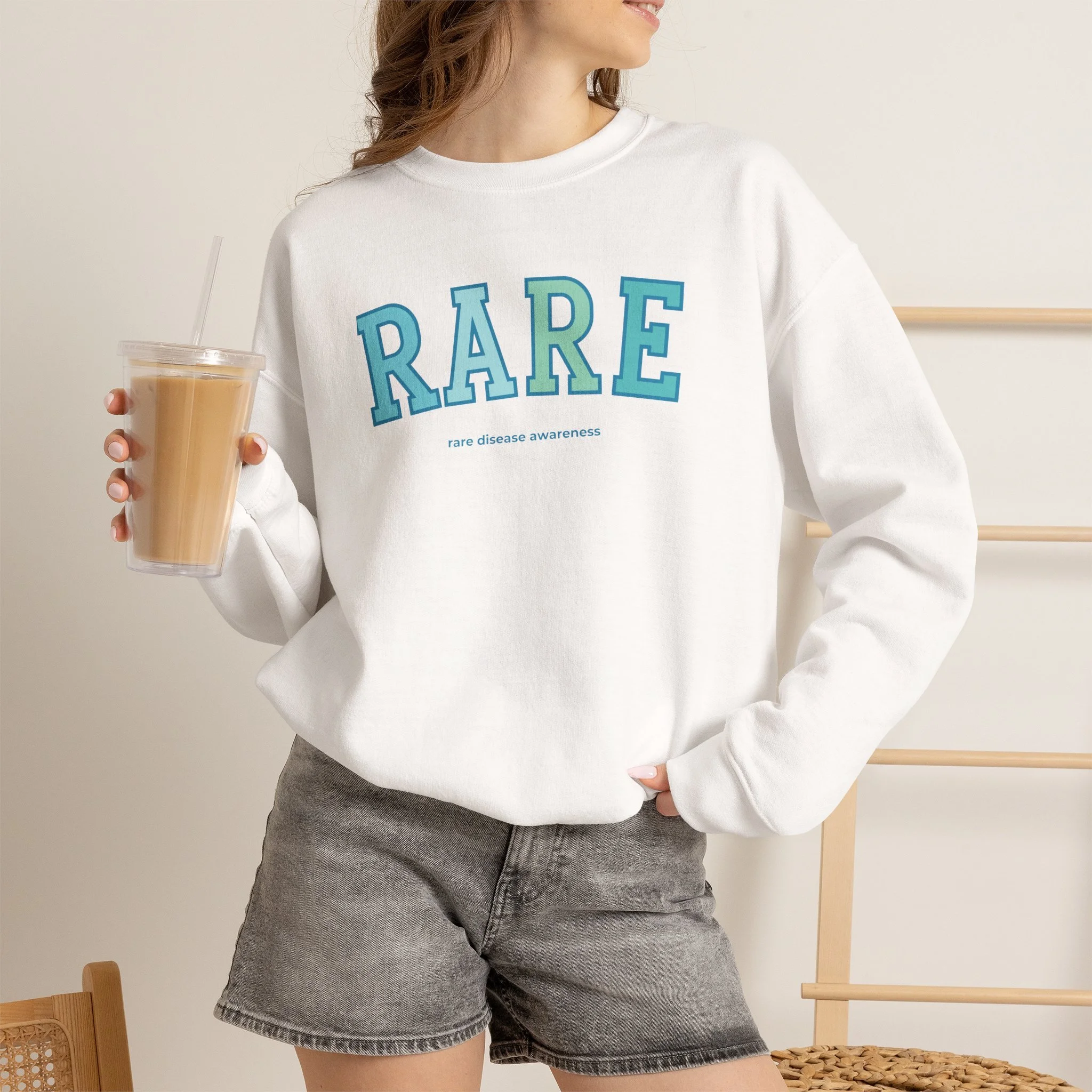 AQUAMARINE EDIT SWEATSHIRT | with sleeve design