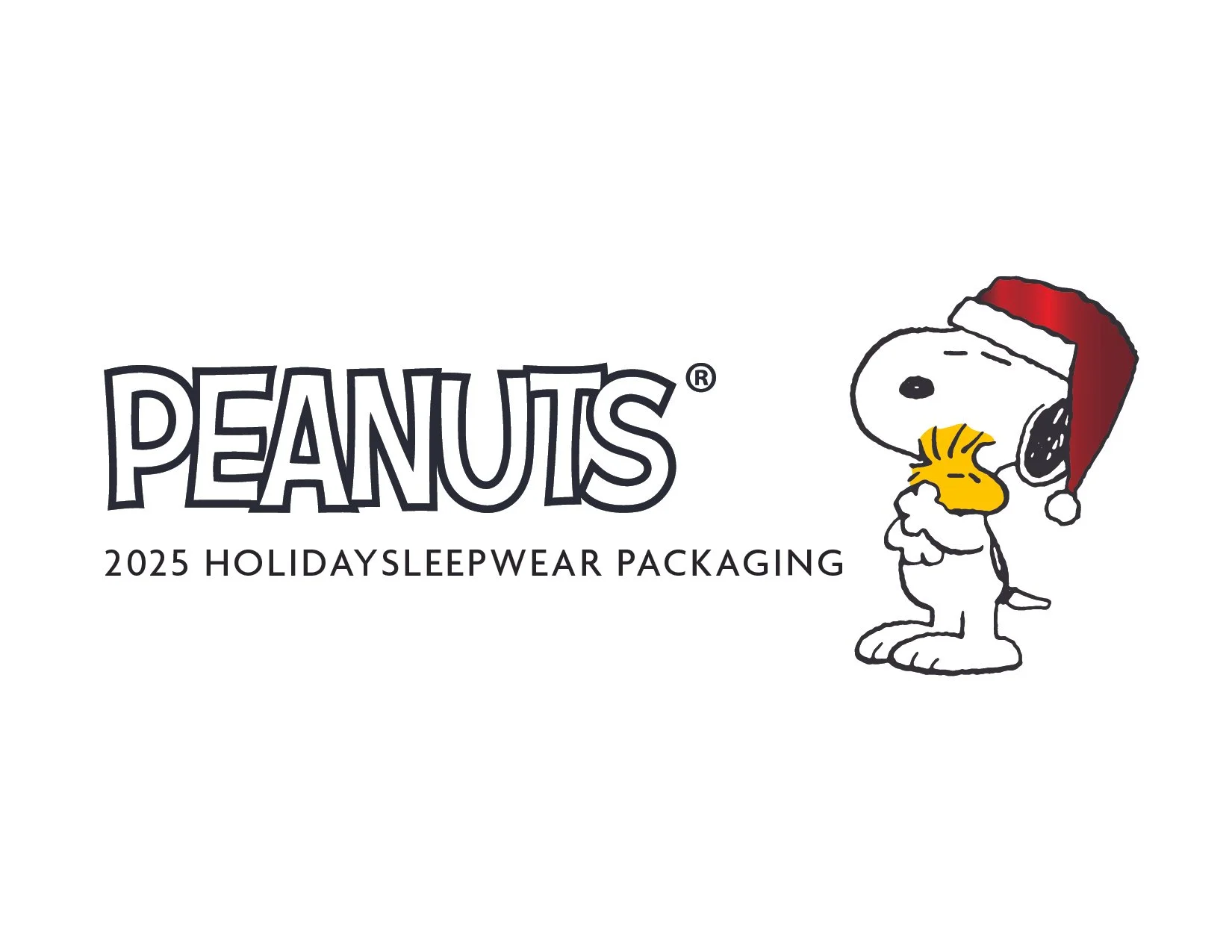 2025 Peanuts Sleepwear packaging