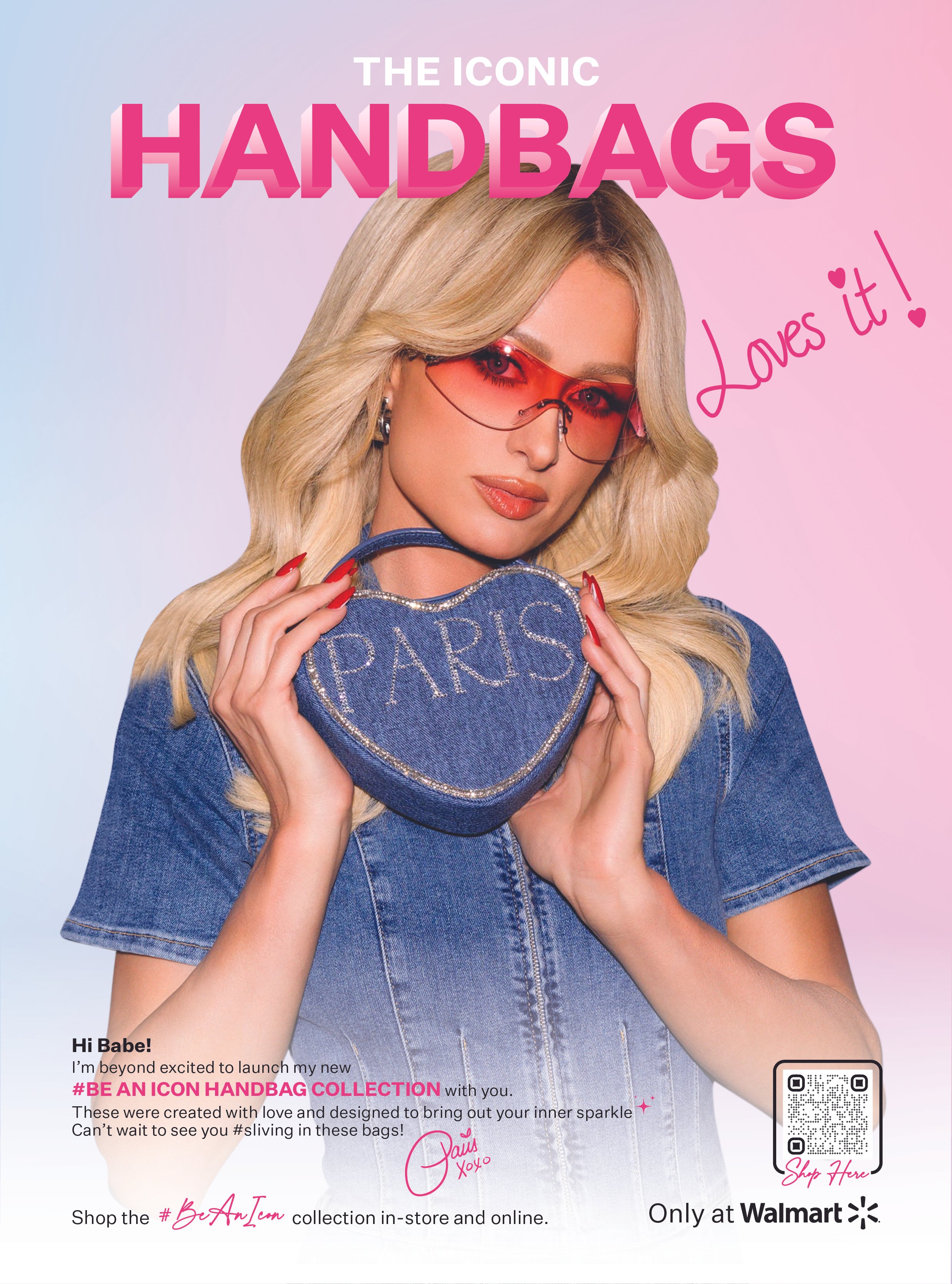 Paris Hilton Magazine Hand bag advertisement