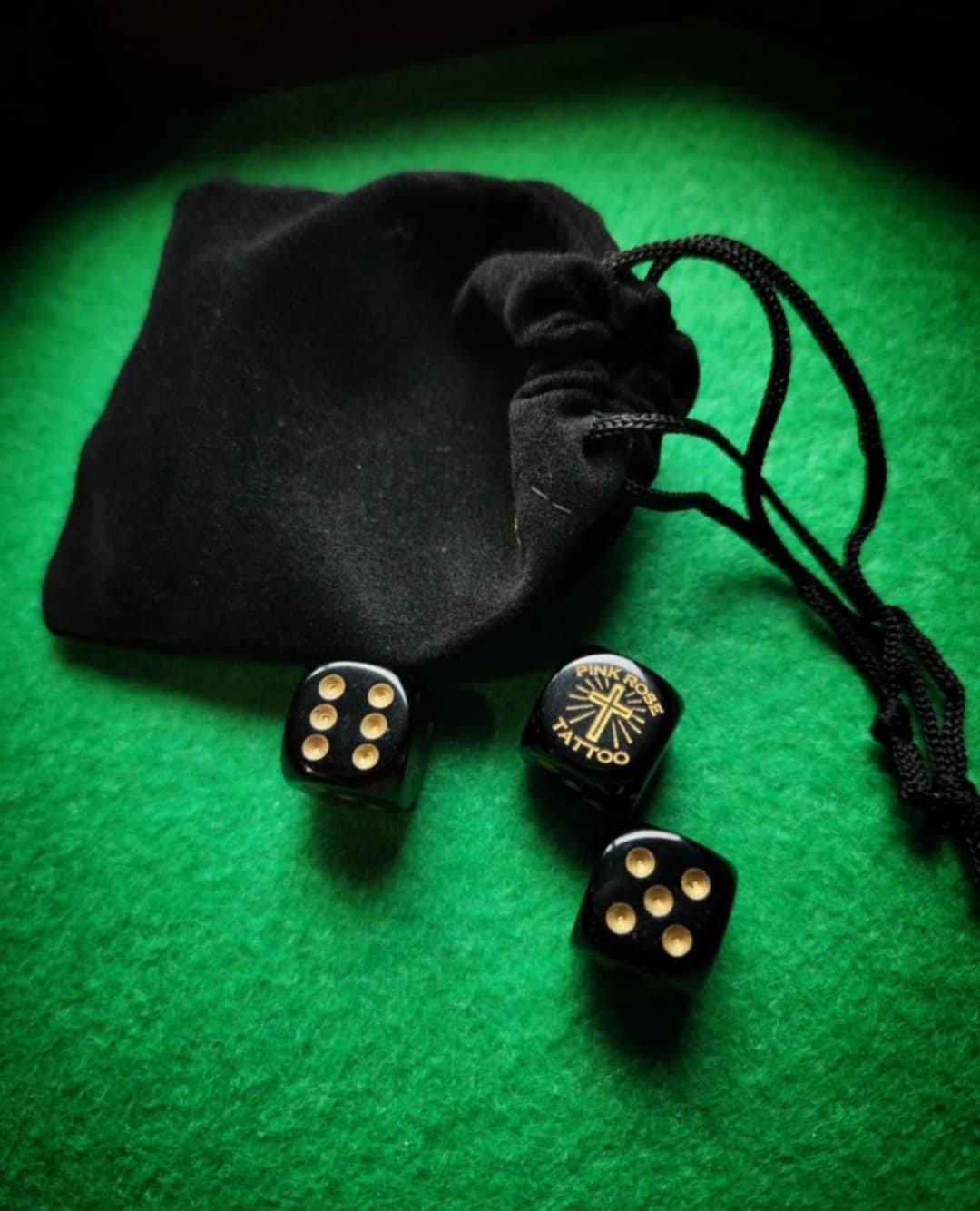 Pink Rose Cee-Lo Dice Set
