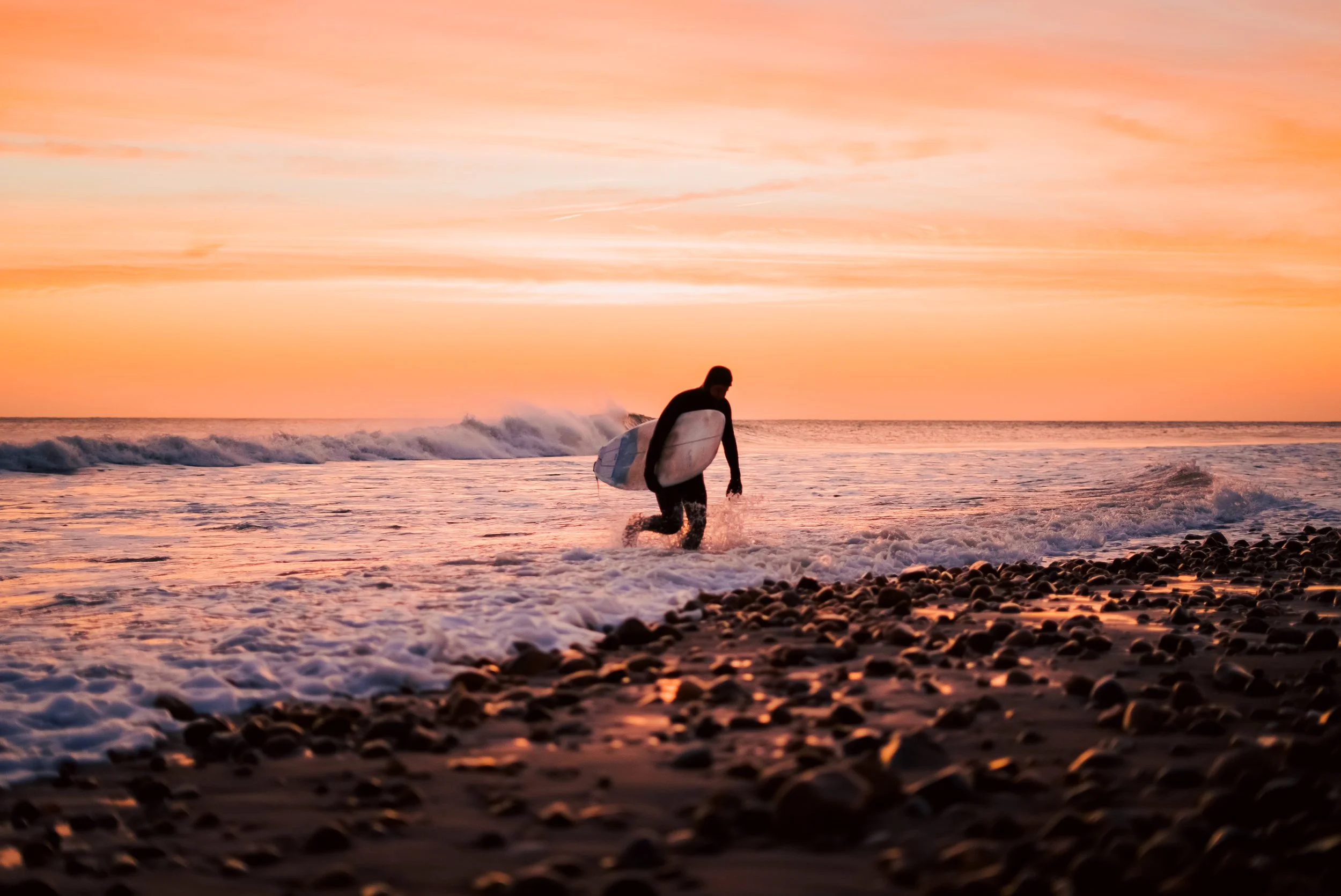 A beautiful February sky, shot by surf photographer, Emerson Mahoney in his homelands of Aquinnah.