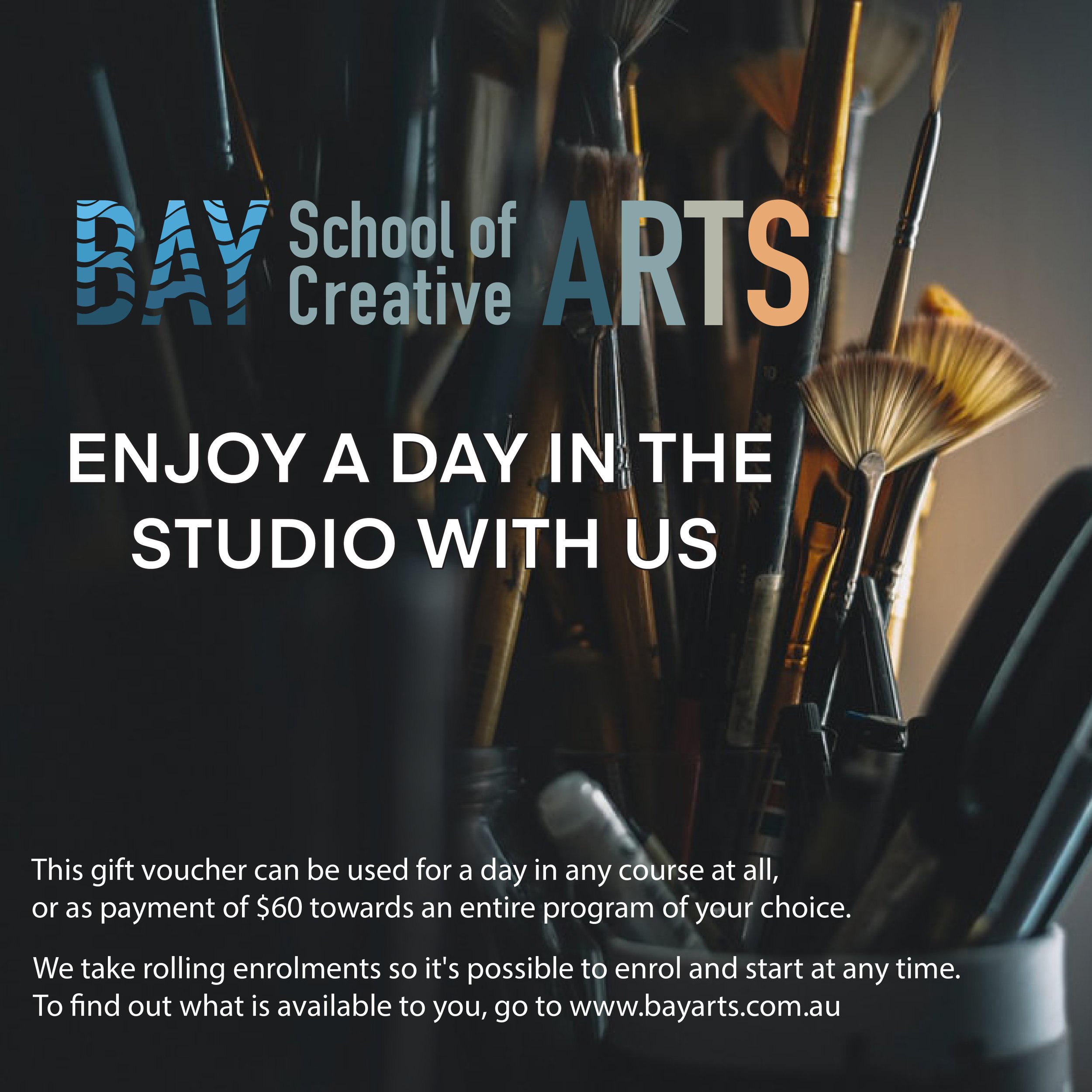 Join us in the studio gift voucher