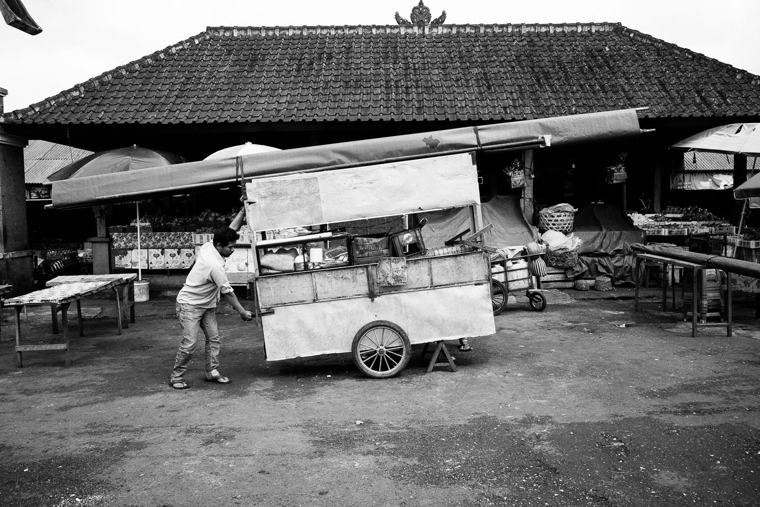 Traditional balinese street market