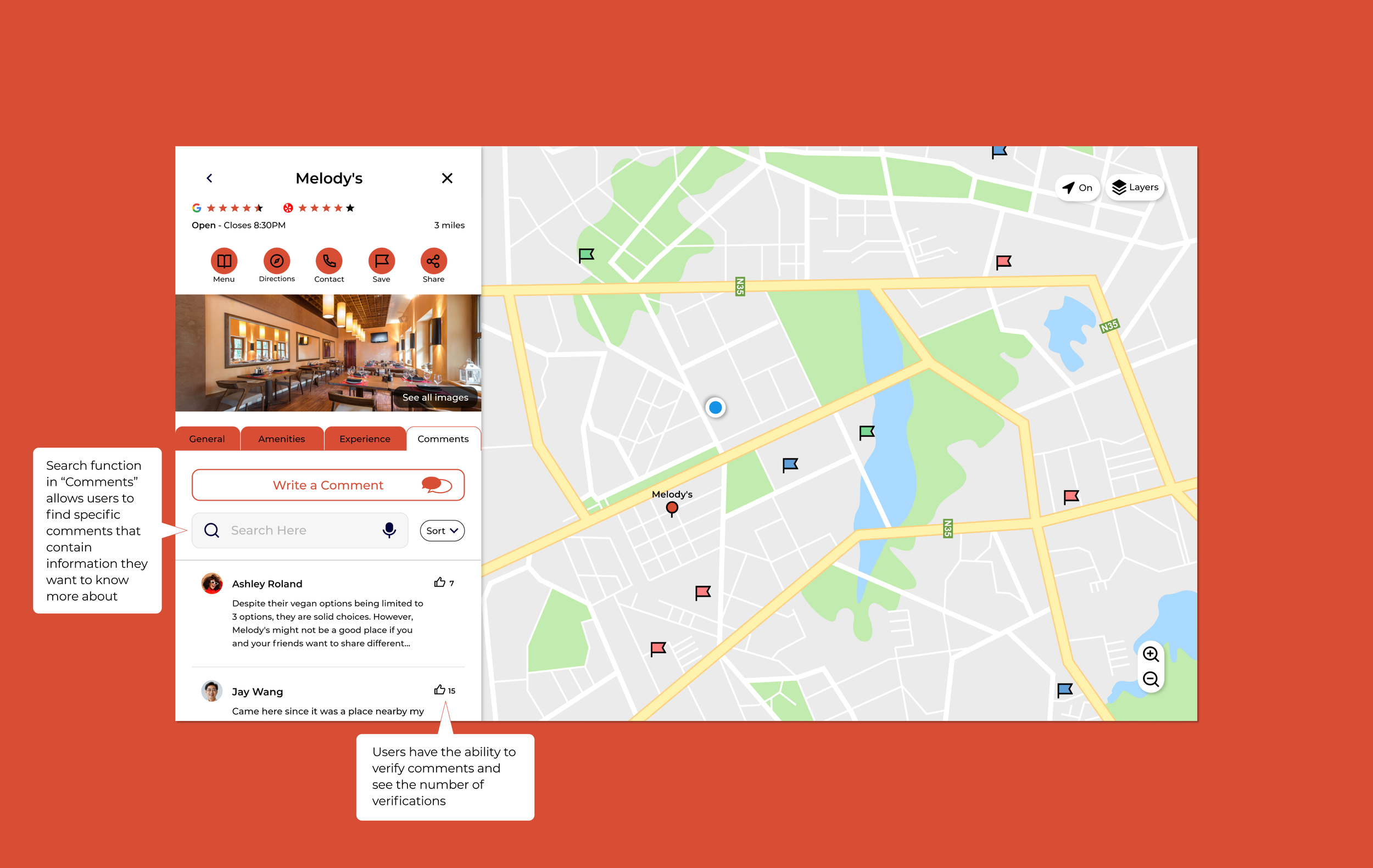 Provisions Restaurant Page - Comments