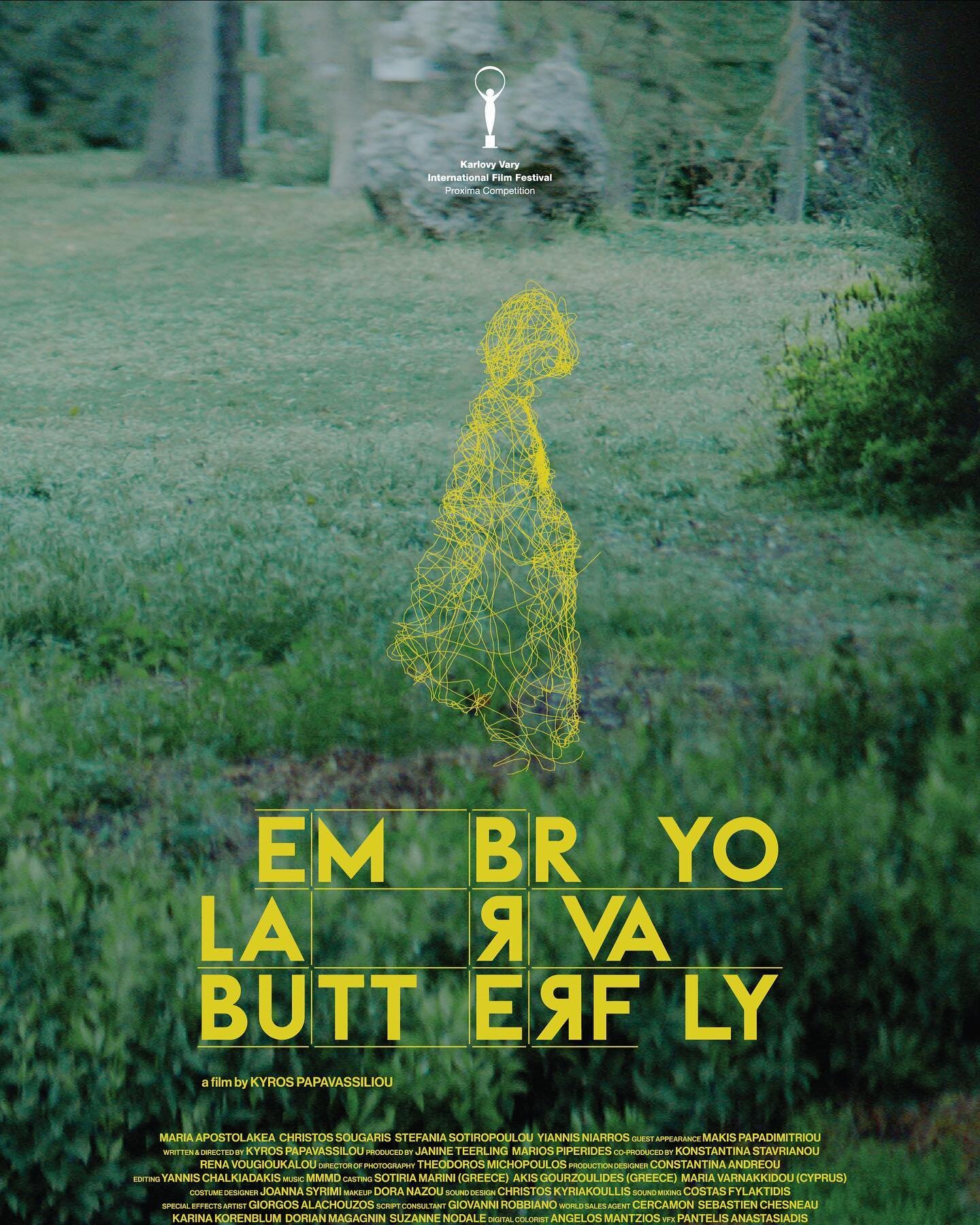 The poster of Embryo Larva Butterfly is out! @kyrospapavassiliou @kviff @ampfilmworks @greekfilmcentre @ertofficial_