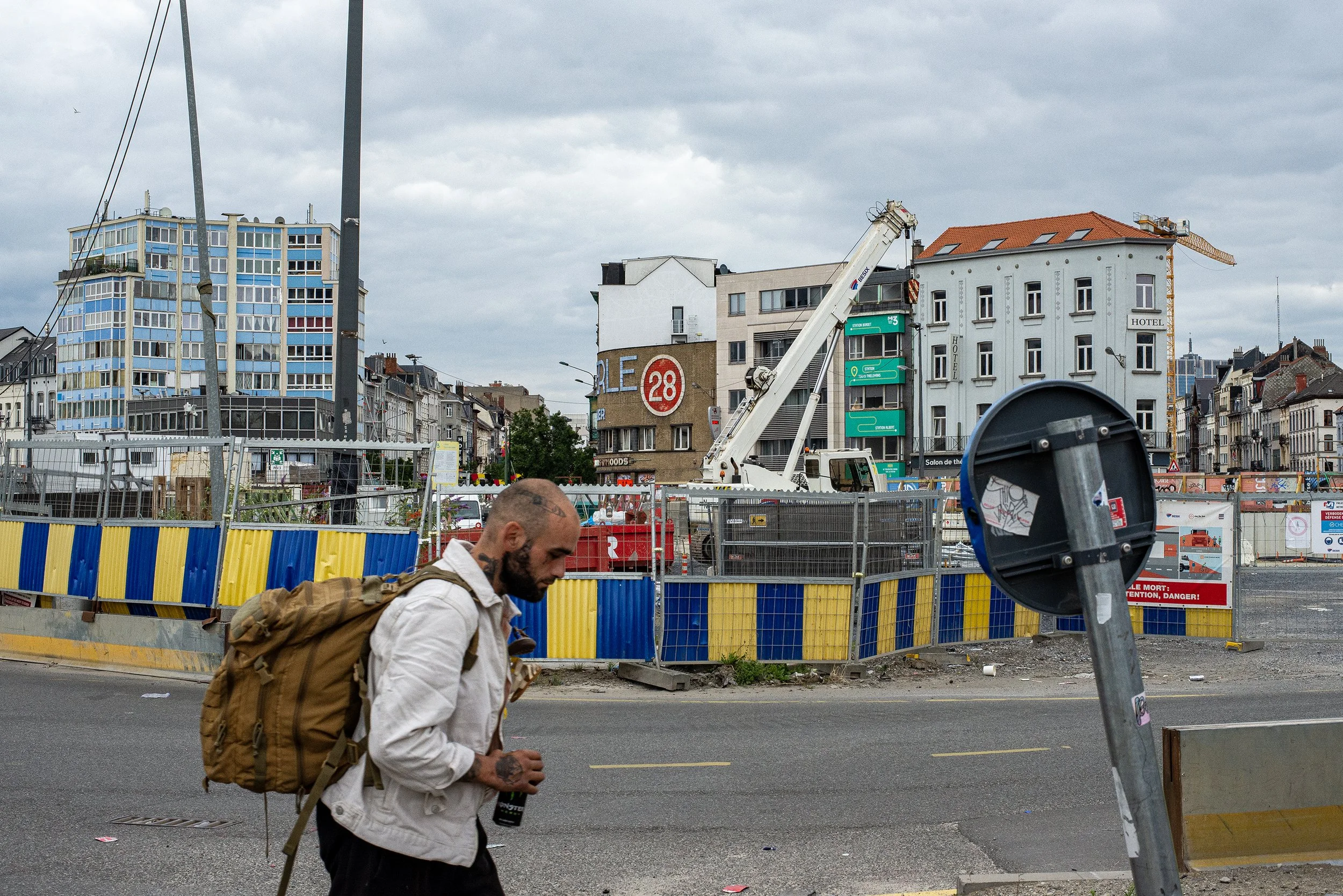 Brussels, area around the Midi train station, 2025