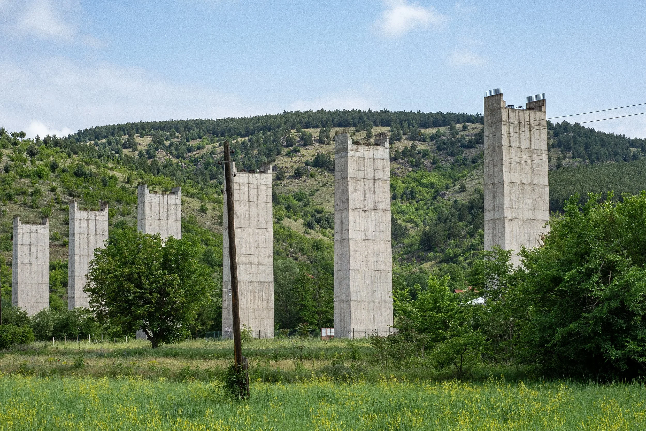 On the road between Krilatitsa and kratovo. North Macedonia, 2019