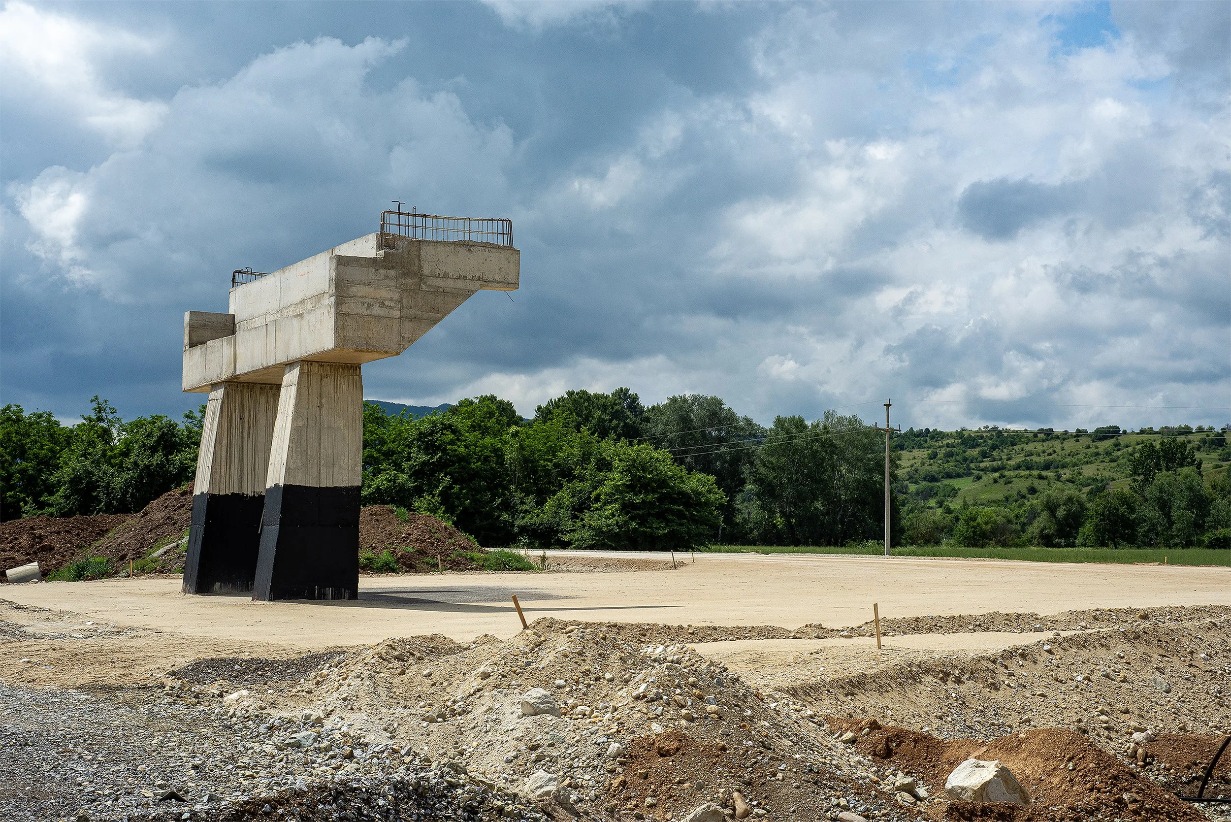 On the road between Krilatitsa and kratovo. North Macedonia, 2019