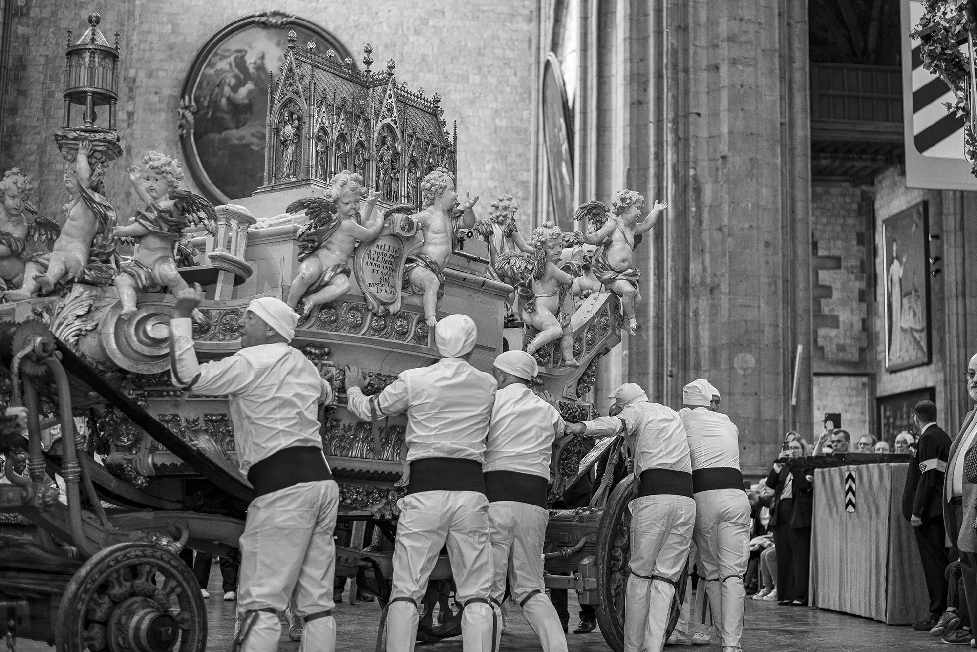The Ducasse de Mons, also known as Doudou, a local festival rooted in ancient traditions. Mons, Belgium, 2024