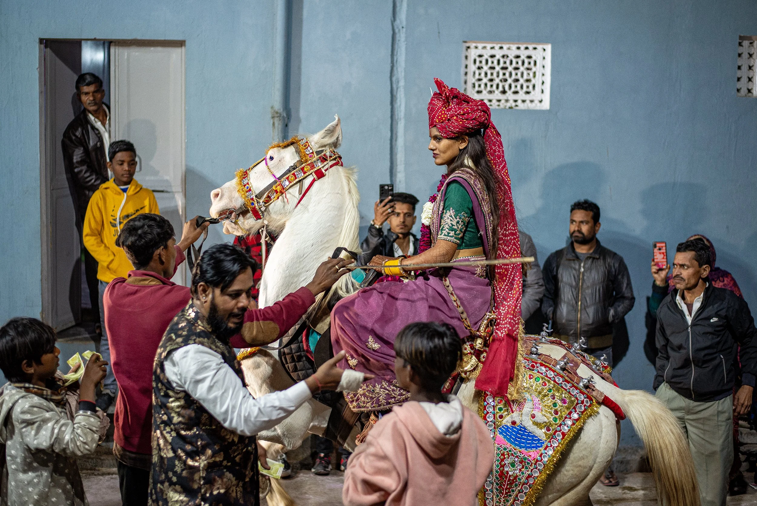 Bride on a horse, Pushkar