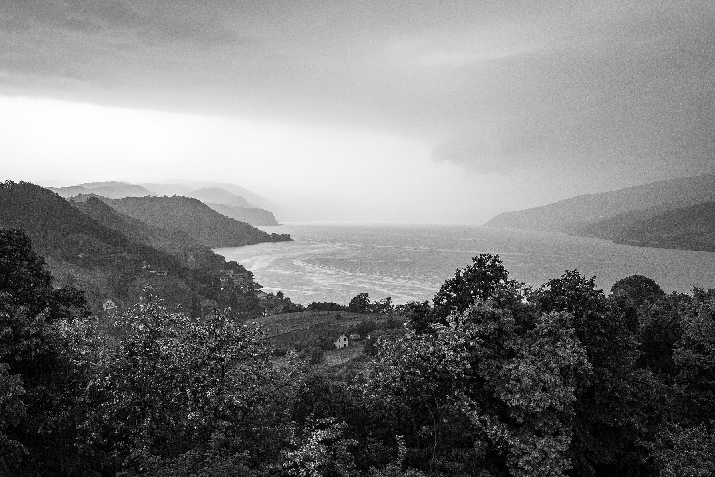 View on the Danube. Donji Milanovac, Serbia, 2026