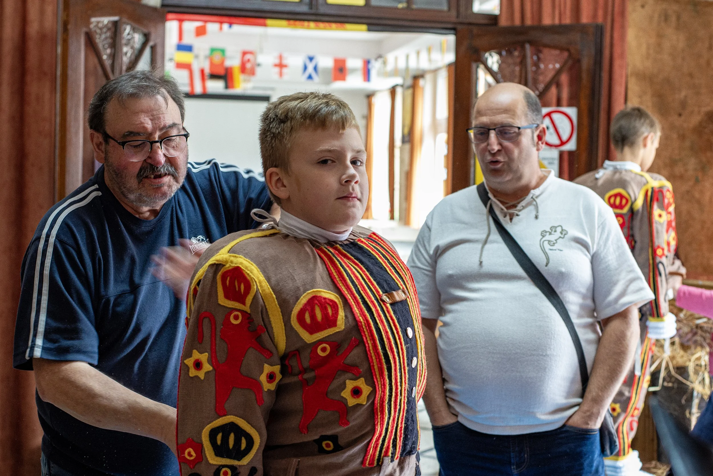 Preparations for a carnival parade,. Quaregnon, Belgium,2024