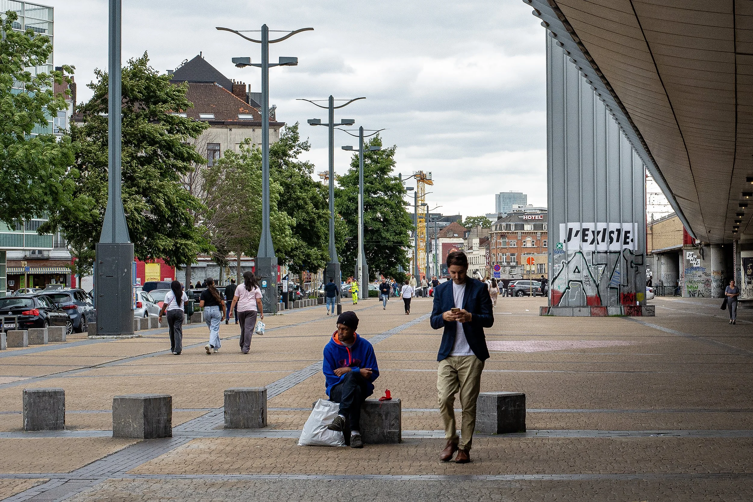 Brussels, area around the Midi train station, 2025