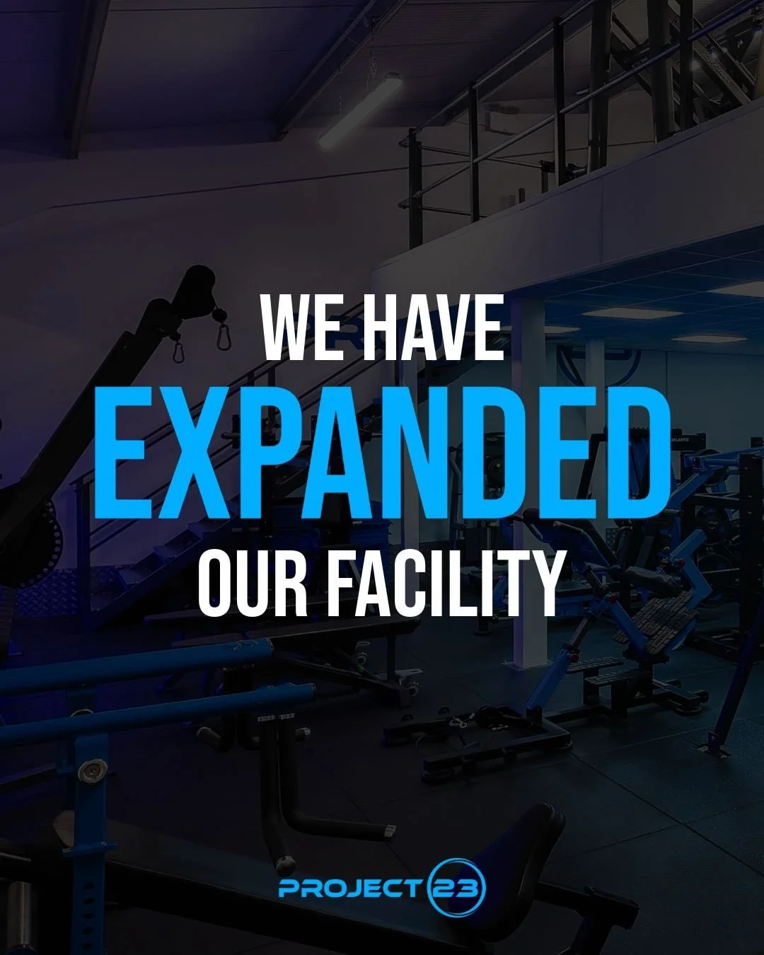 🔹 Expansion Complete 🤩 🔹

We are delighted to announce the completion of our new 2nd floor in the gym 🥳

🔹 An extra 500sqft
🔹 8 new machines installed 
🔹 We still have more coming 👀

This highlights how fast Project 23 Coaching is growing and