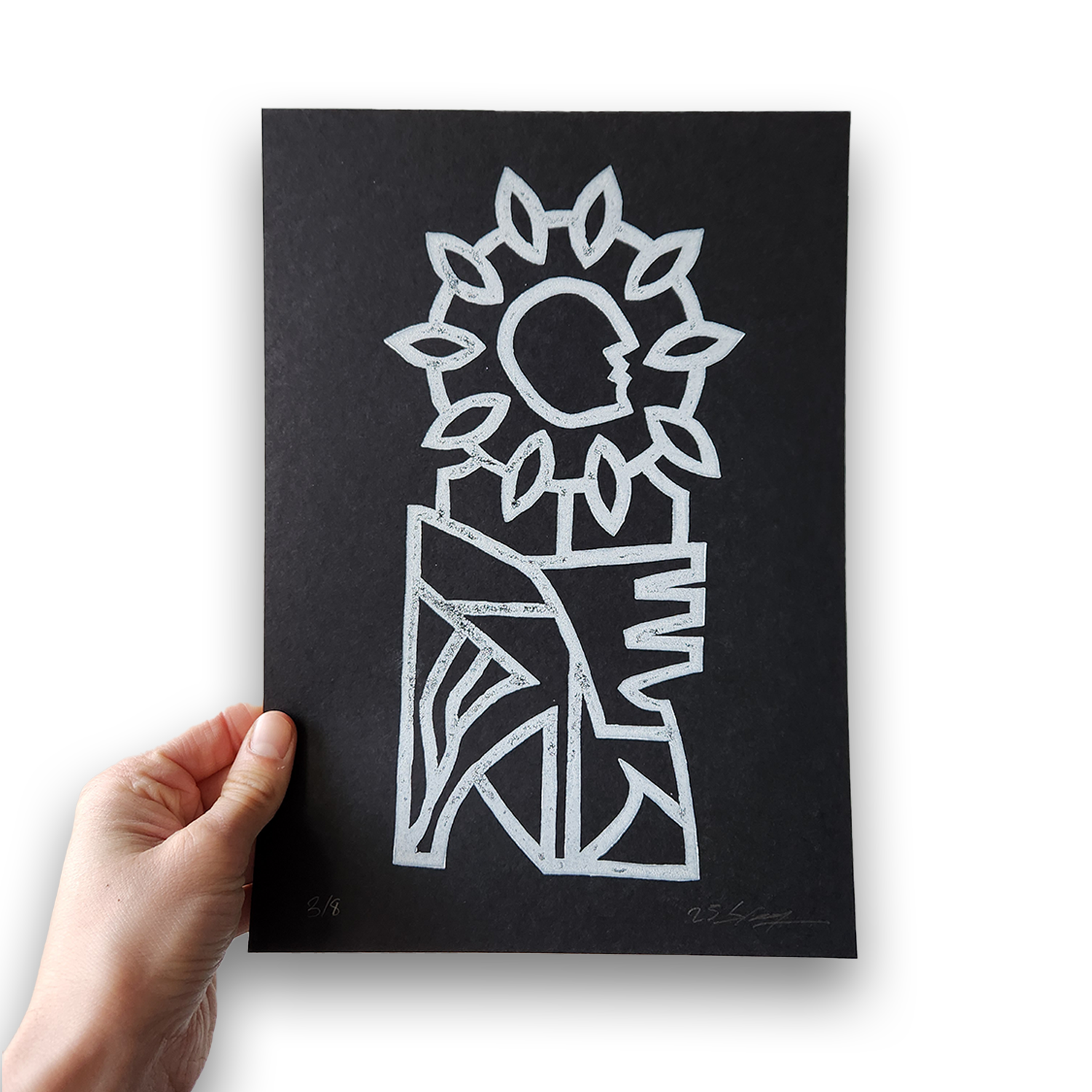 Œuvres et objets issus de l’univers graphique de Bleg, prolongement de son travail de peinture et de dessin