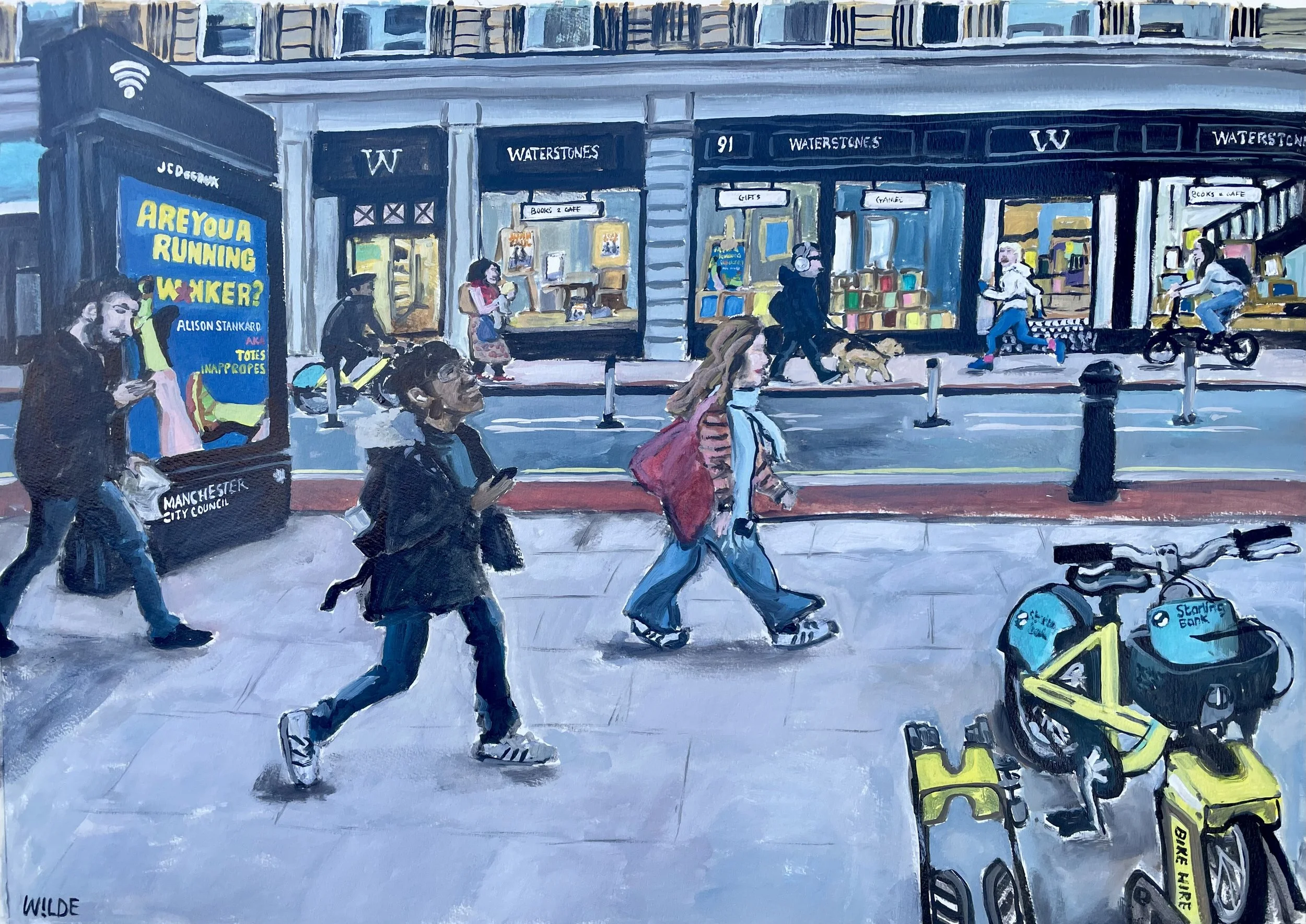 pre order for March 10th - Totes Inapropes Deansgate Road - Giclee print on smooth rag paper 300 gsm