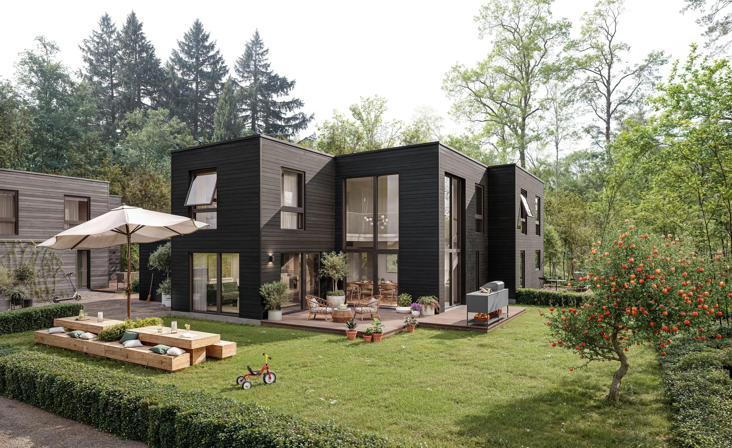 Lotsviken sem-detached house with patio