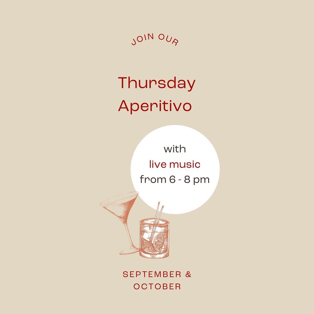 Join our Aperitivo with live music.
Every Thursday in September and October.

#v&ouml;gelino #voegelino #bolzano #bozen #piazzawalther #waltherplatz #aperitivo #aperitivotime #aperitivoitaliano #livemusic