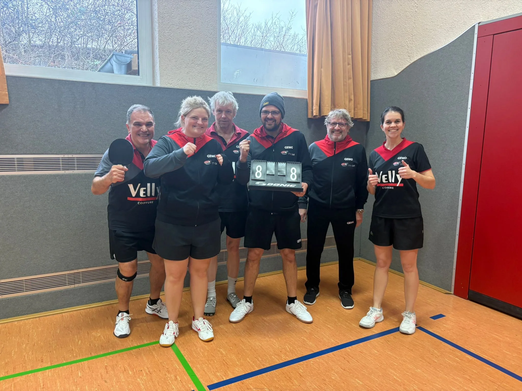 TTV Zell VI - TSV Heiningen IV 8:8