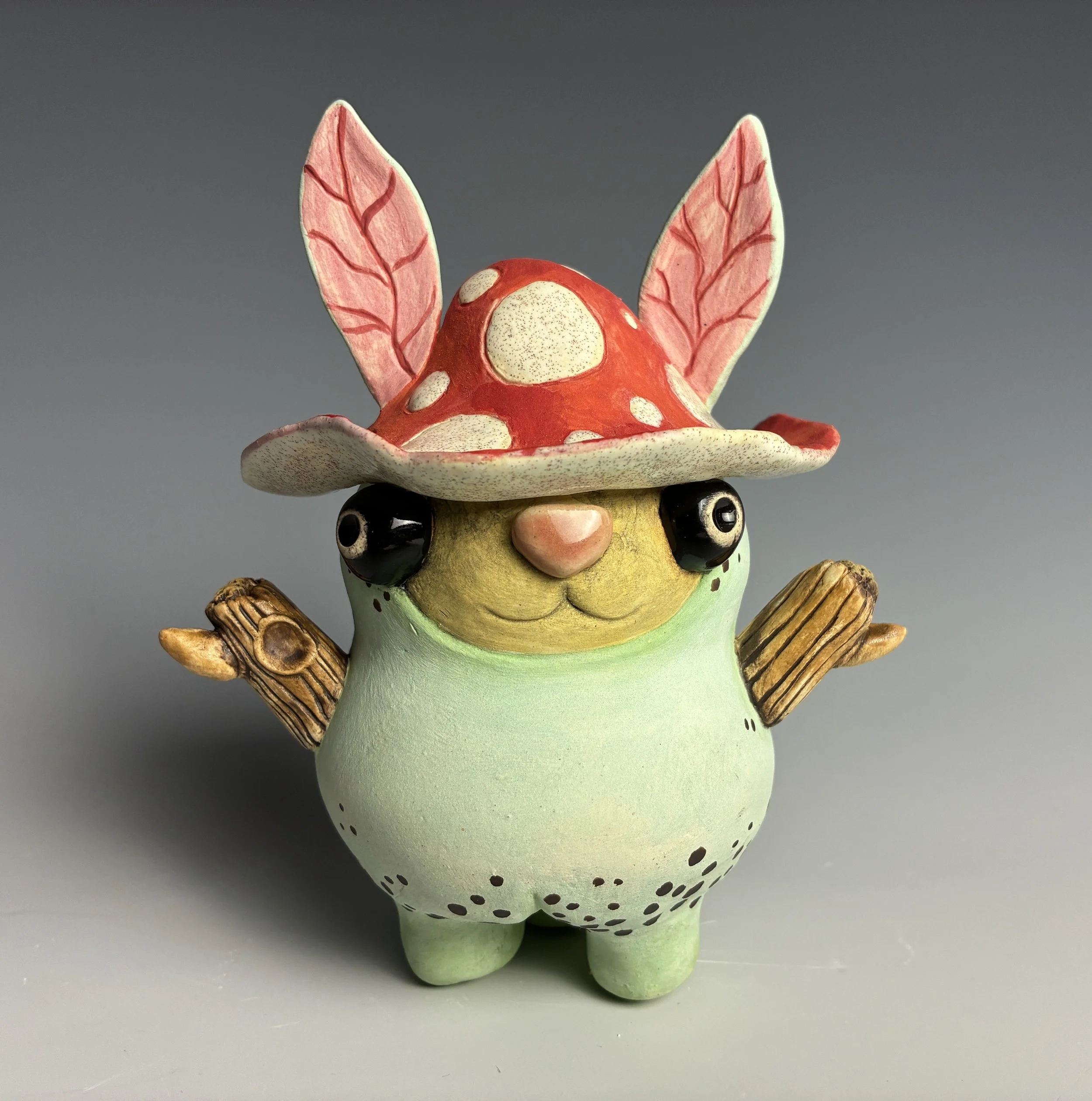 Woodland Sprite: Mushroom Hat Hare