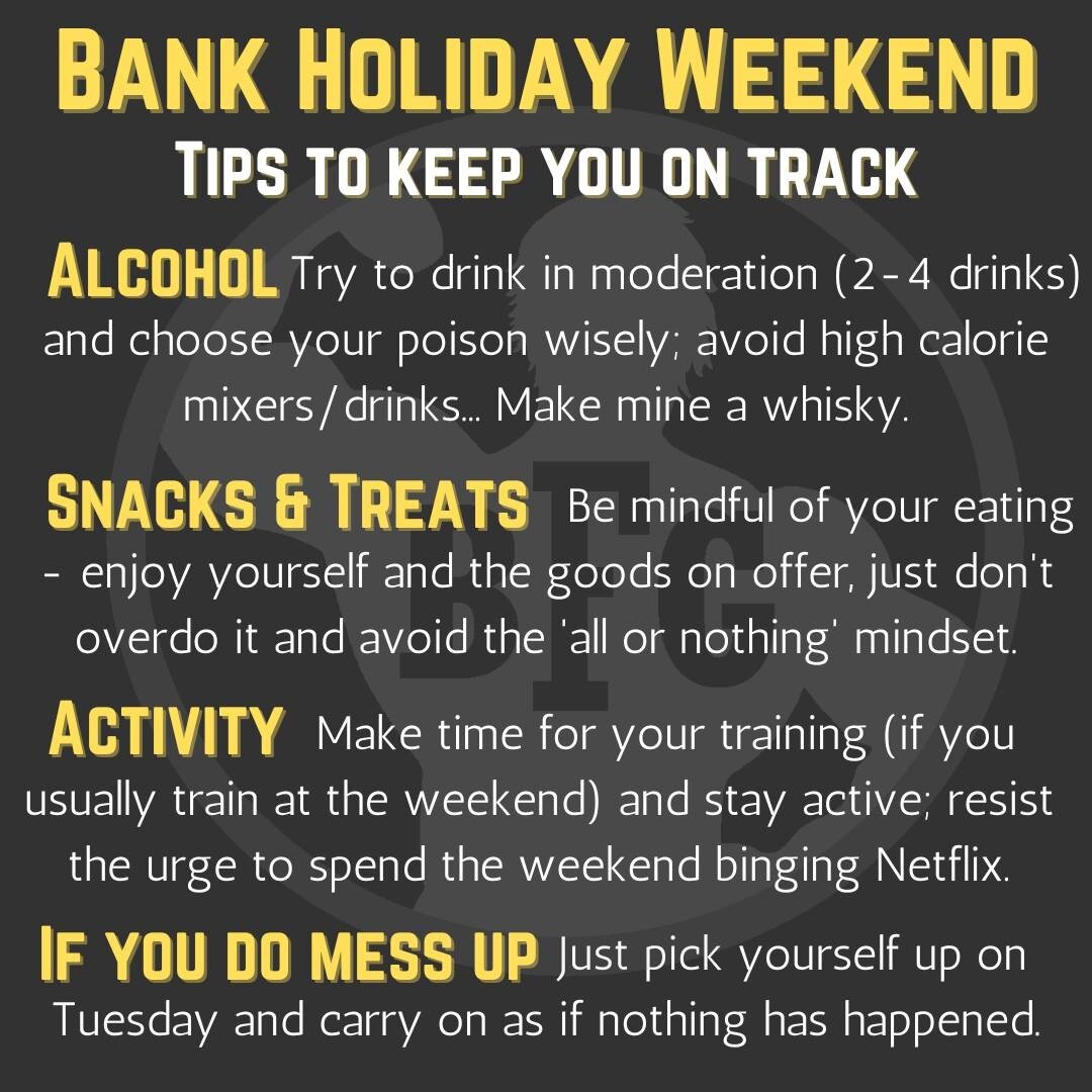 The bank holiday is here! Which can only mean one thing - socials, drinks, parties and days out 😎☀

While my general advice is simply to enjoy your life, I do think it's important to understand that we CAN enjoy our lives and STILL keep progressing 