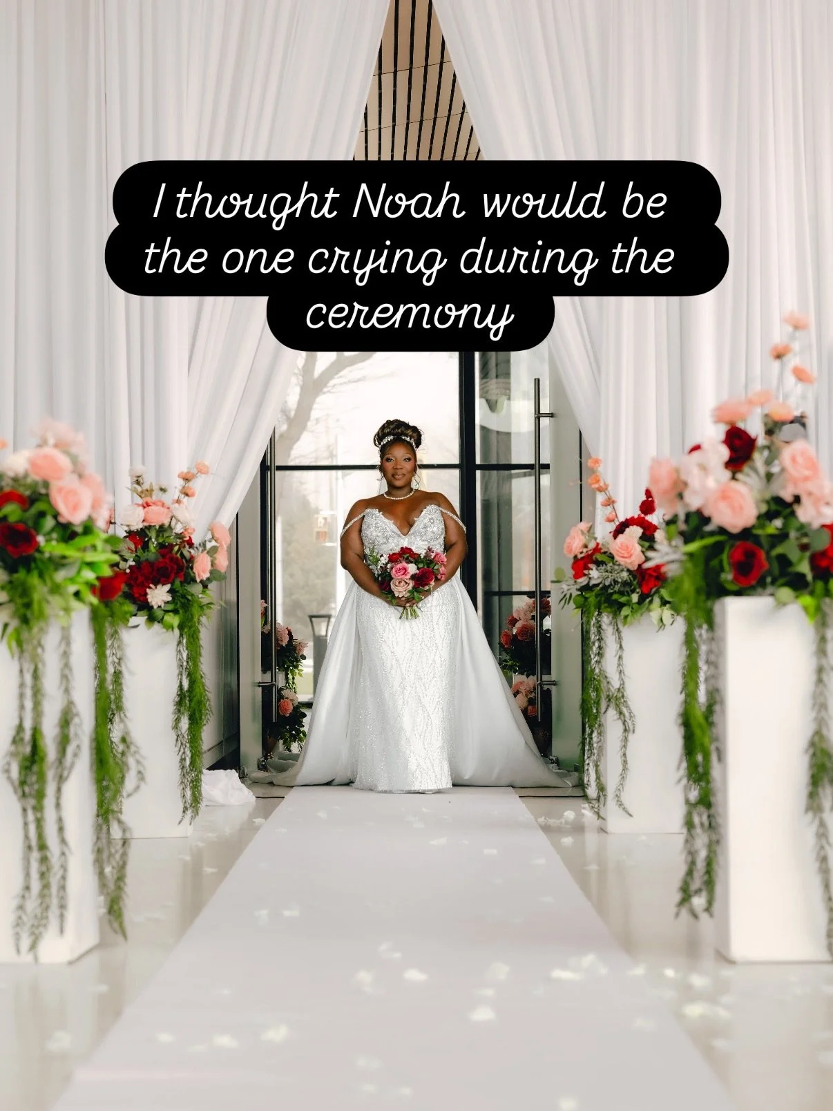 Somewhere between the nerves, the vows, and seeing each other at the altar&hellip; we realized this was really our life now 🤍