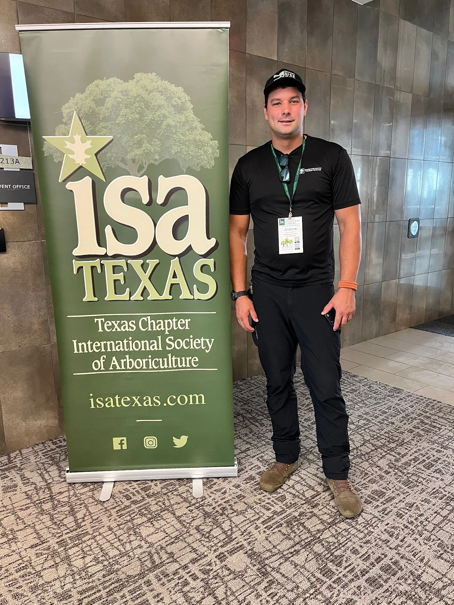 Arborist Andrew Breitbarth at the ISA Texas Conference 2023