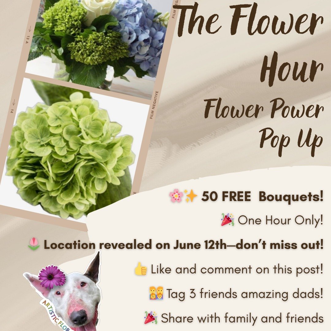 Be on the look out tomorrow for the reveal of where we will be &quot;popping up&quot; with free designs!
#giveback
#popupflower 
#adamsave
#normalheightsflowershop