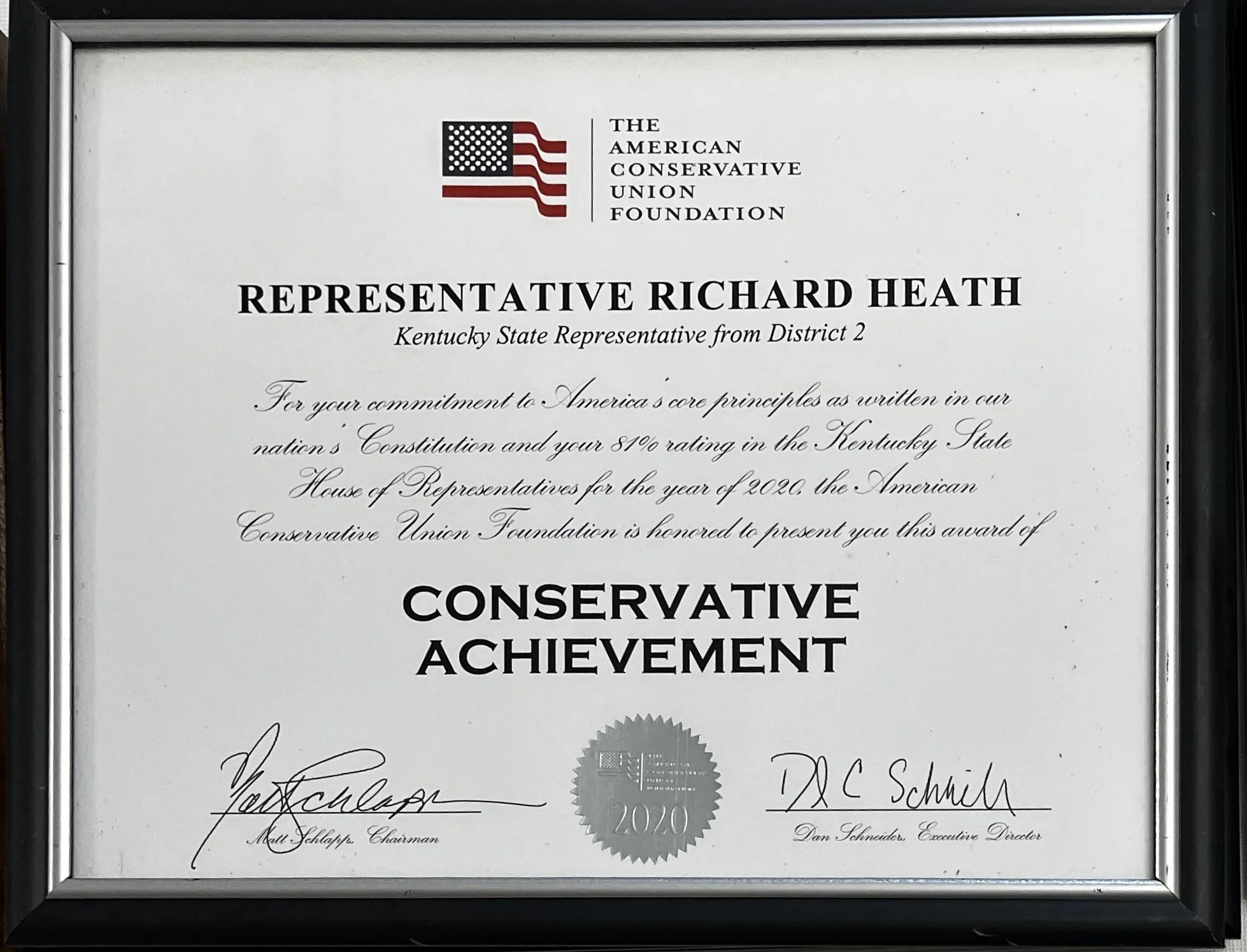 American Conservative Union Foundation - Conservative Achievement