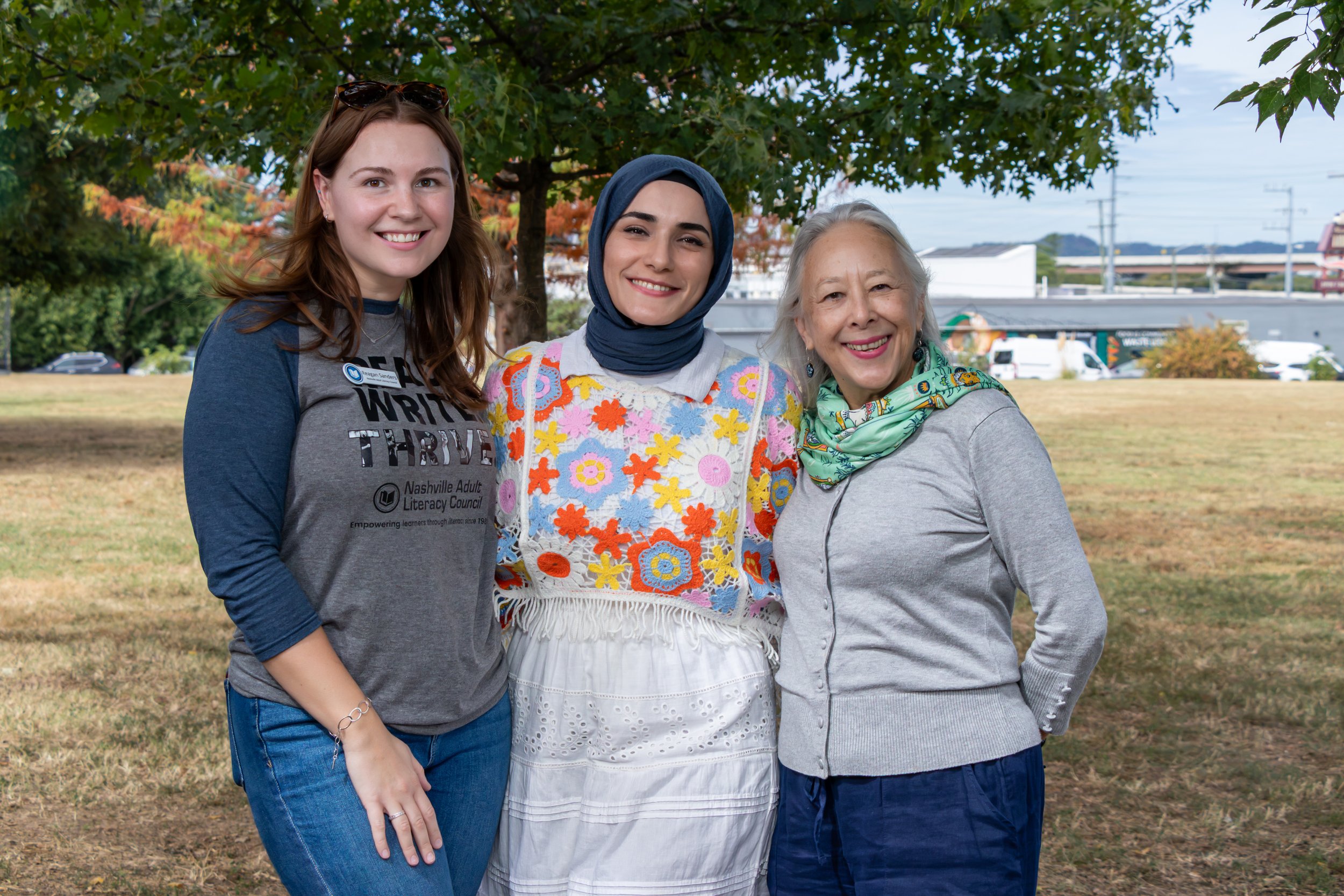 Learner with Reagan and her Volunteer