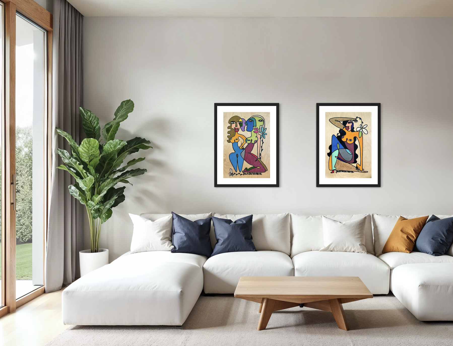 weekend girlz, 30x42cm, Acryl auf Holz, 110€